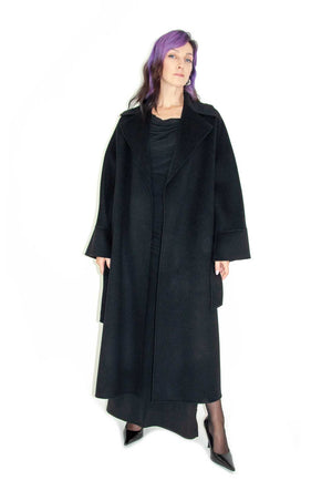 Cappotto cintura black