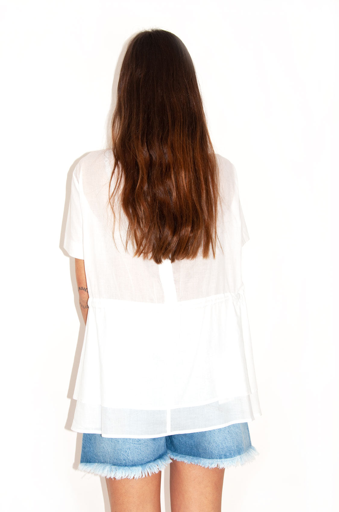 T-shirt coulisse offwhite