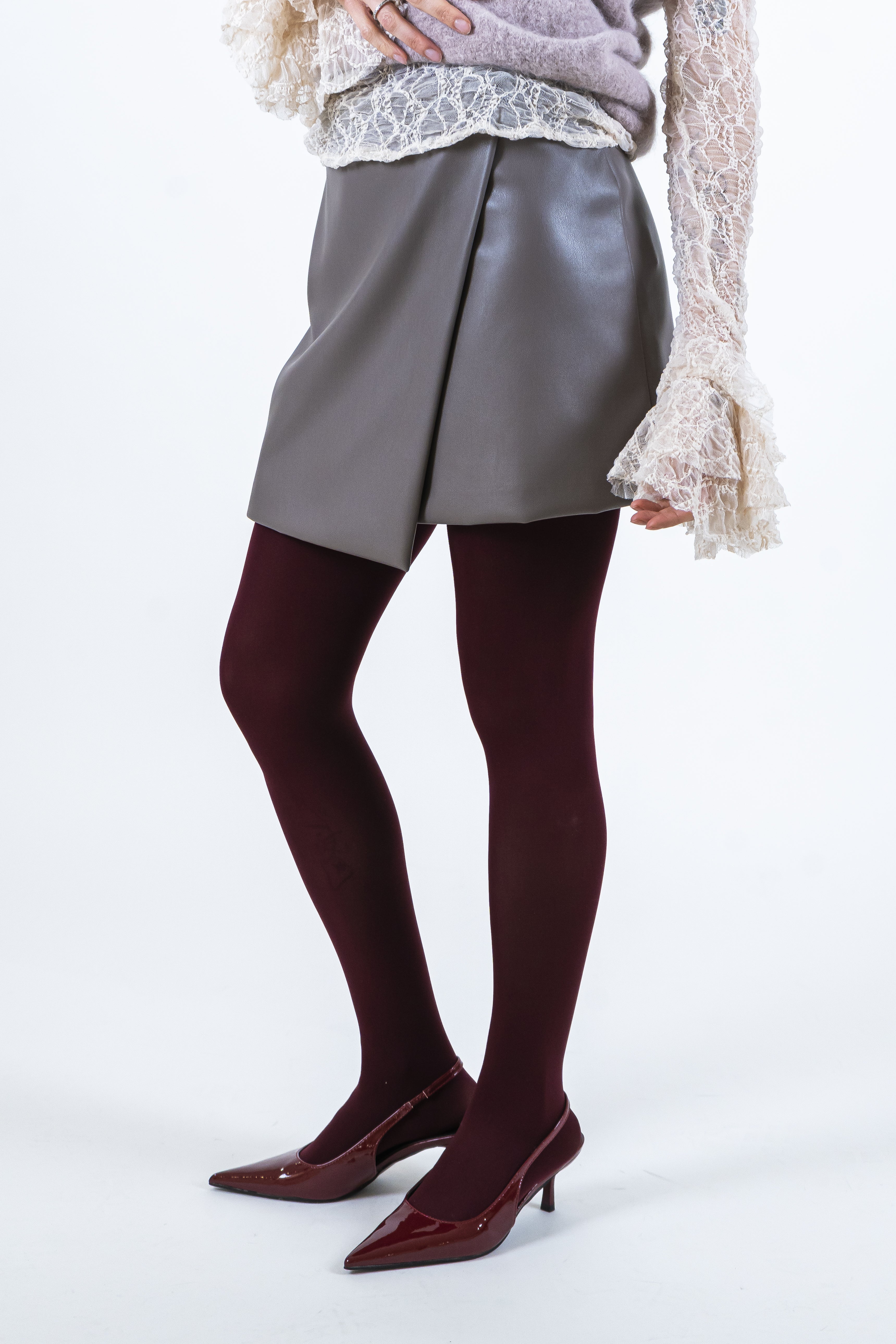 Gonna ecopelle fango