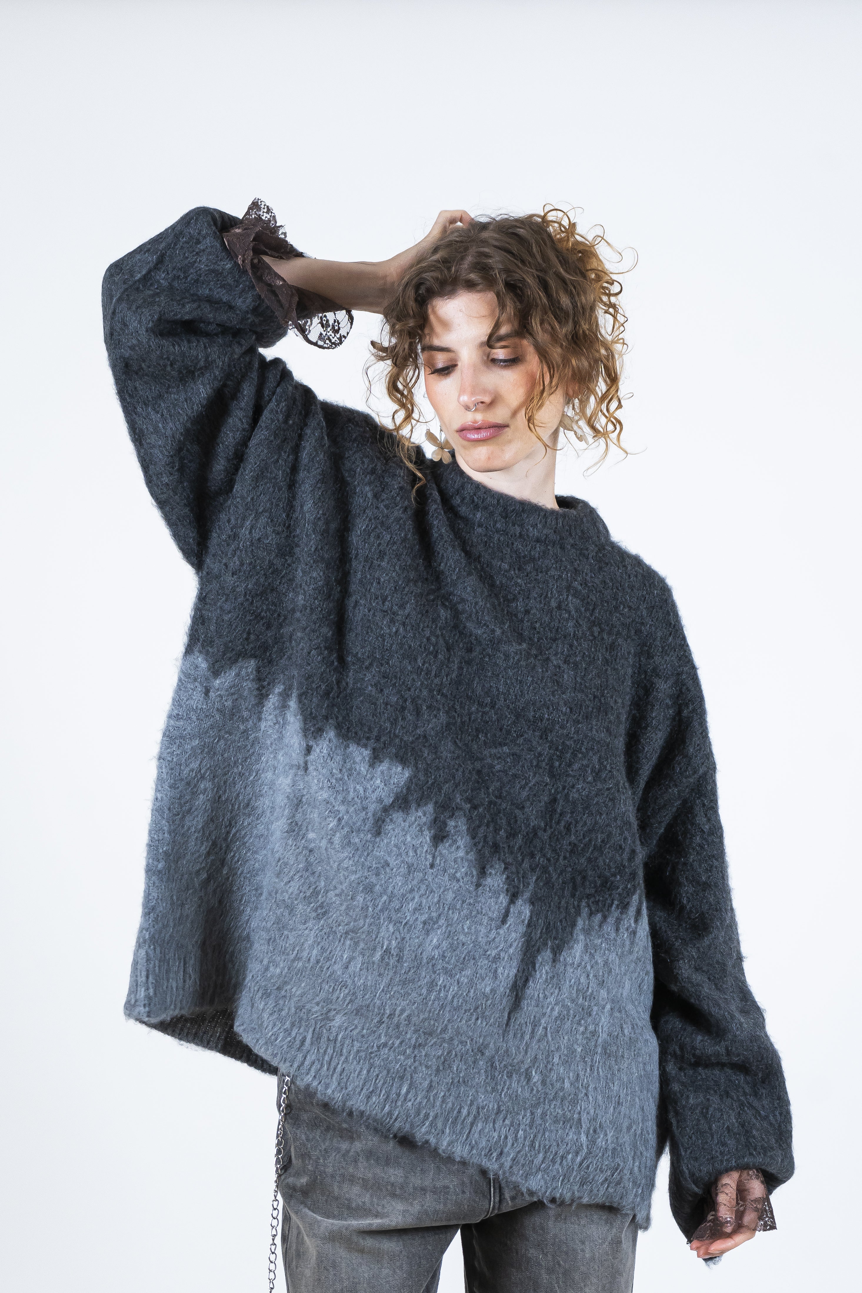 Maglia bicolore grey