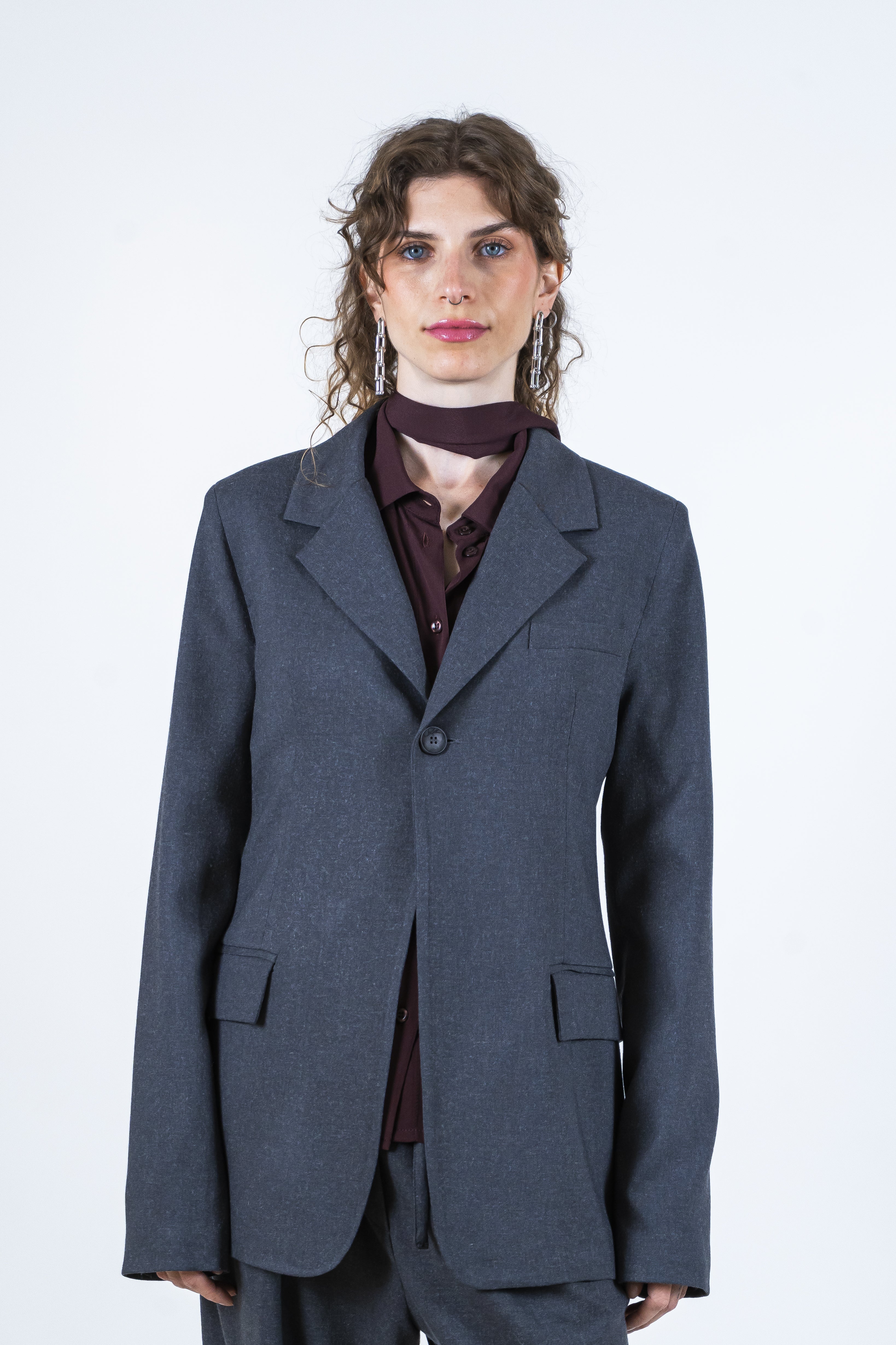 Giacca slim mélange