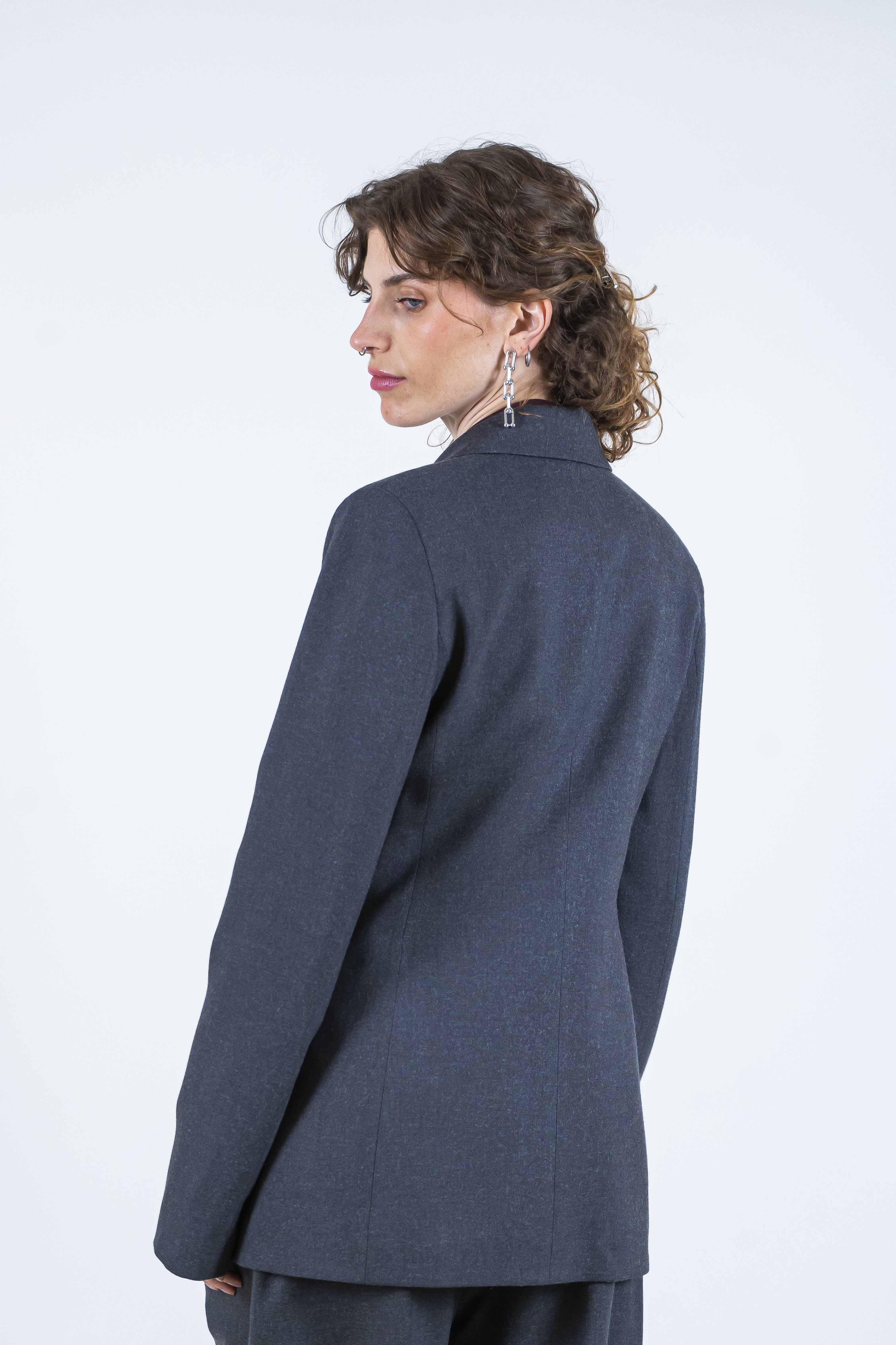 Giacca slim mélange