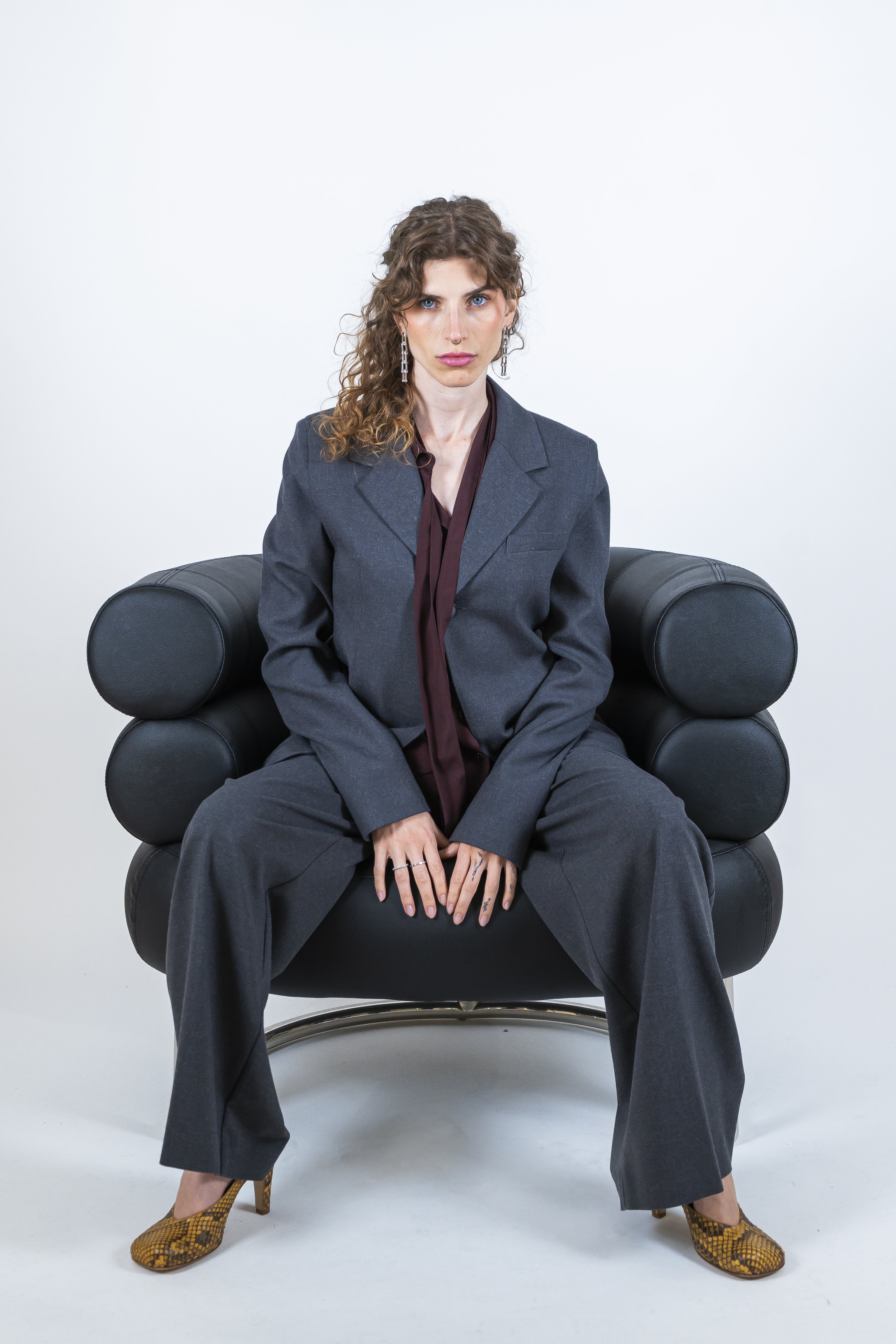 Pantalone palazzo antracite