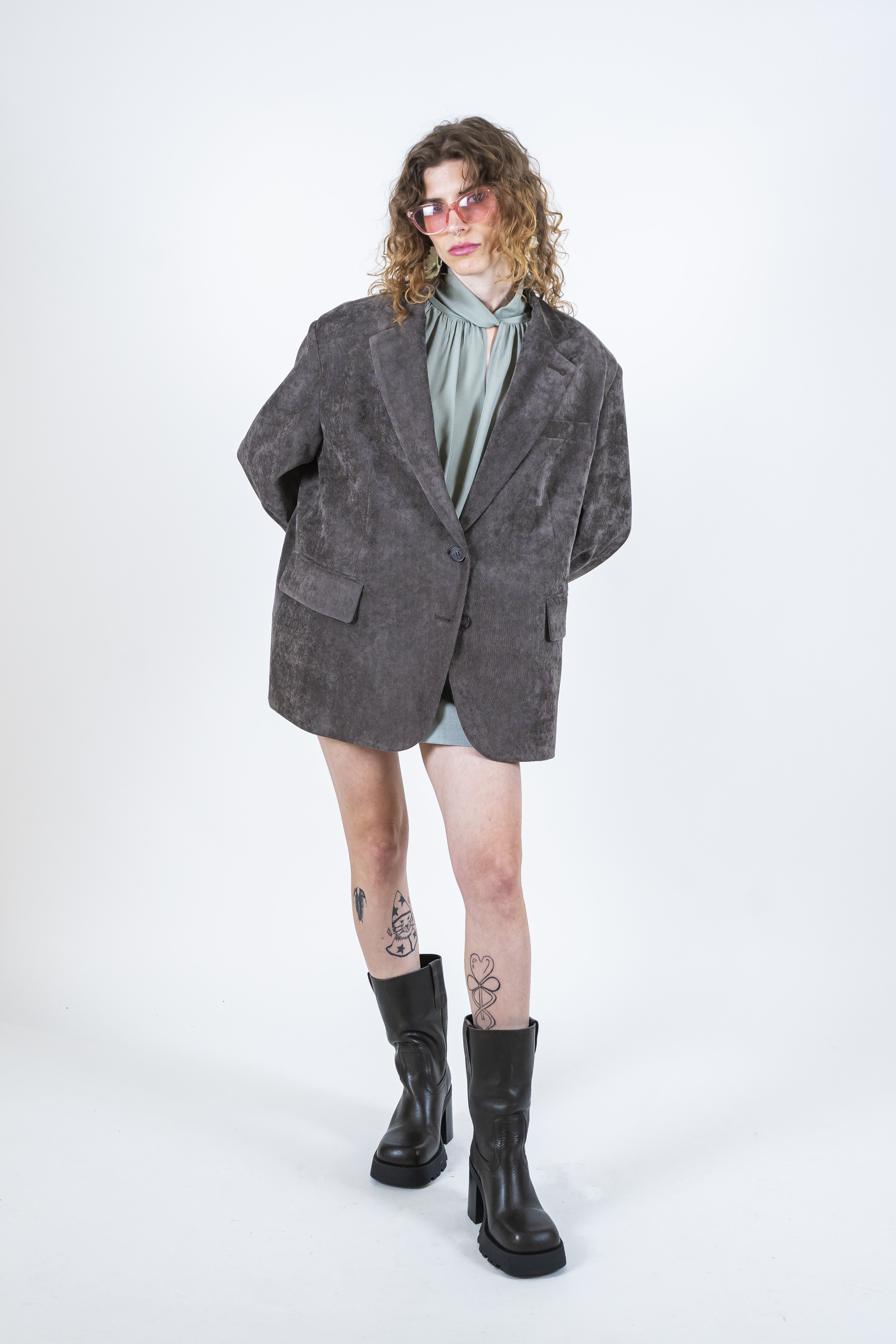 Giacca velluto fondente