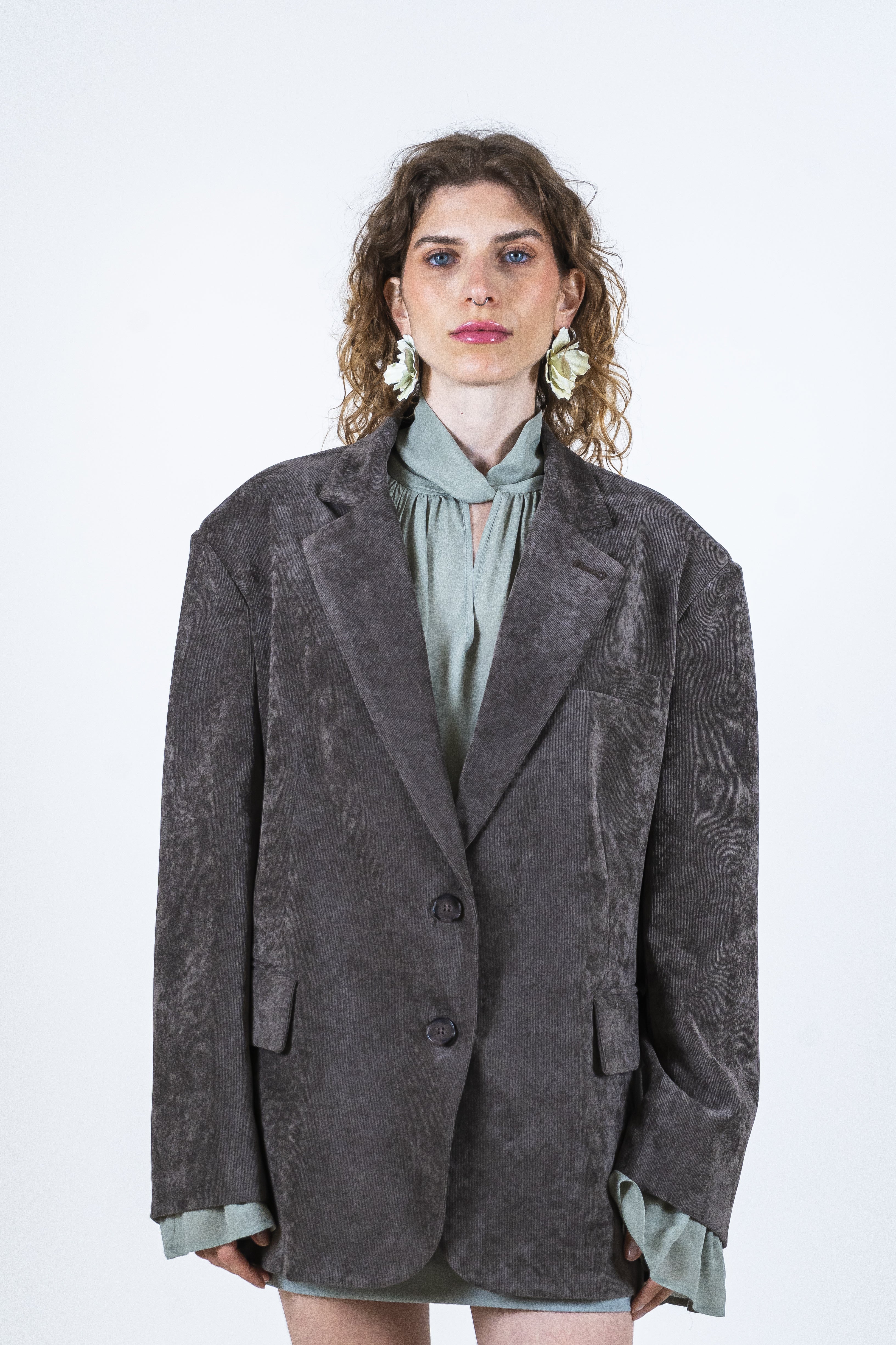 Giacca velluto fondente