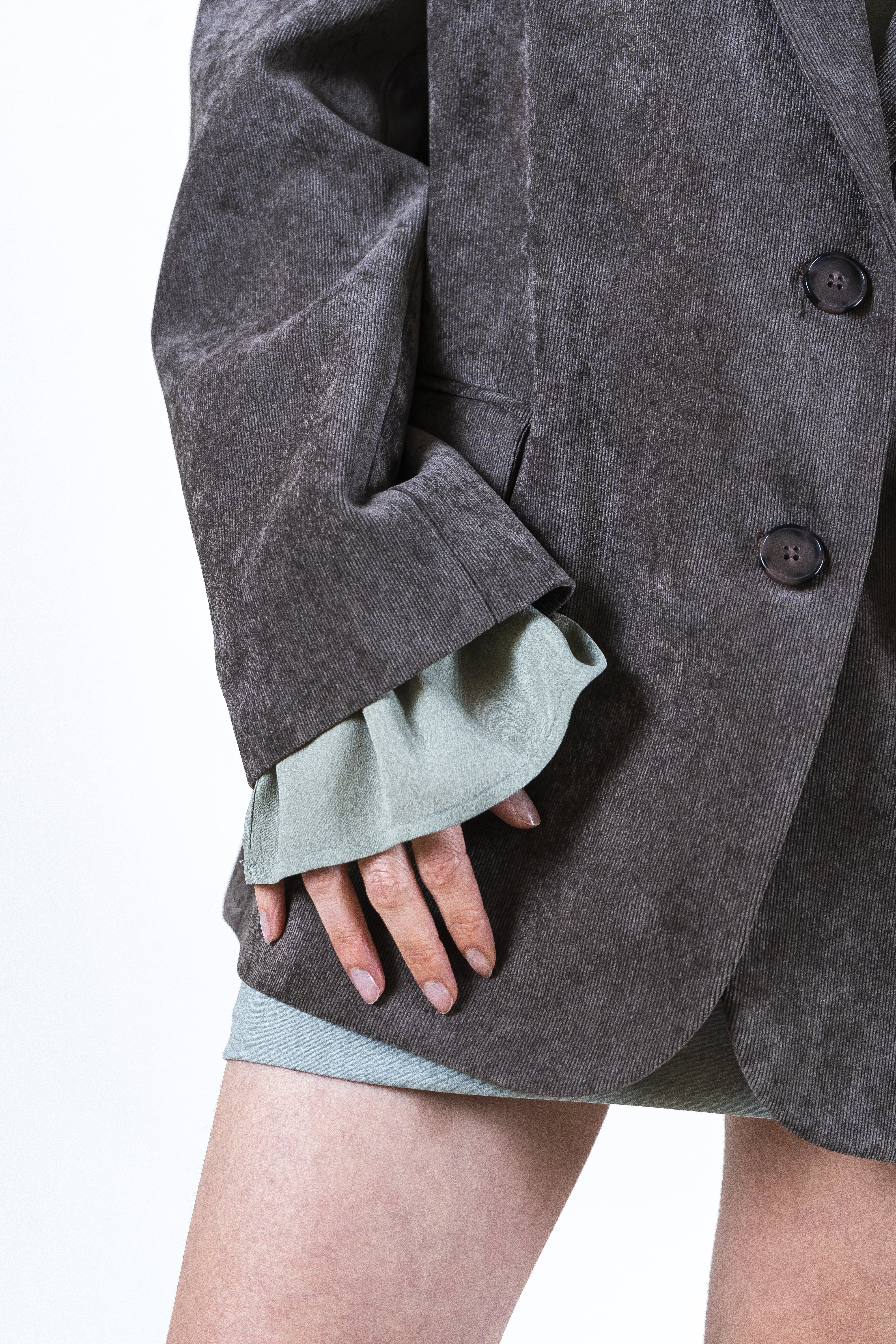 Giacca velluto fondente