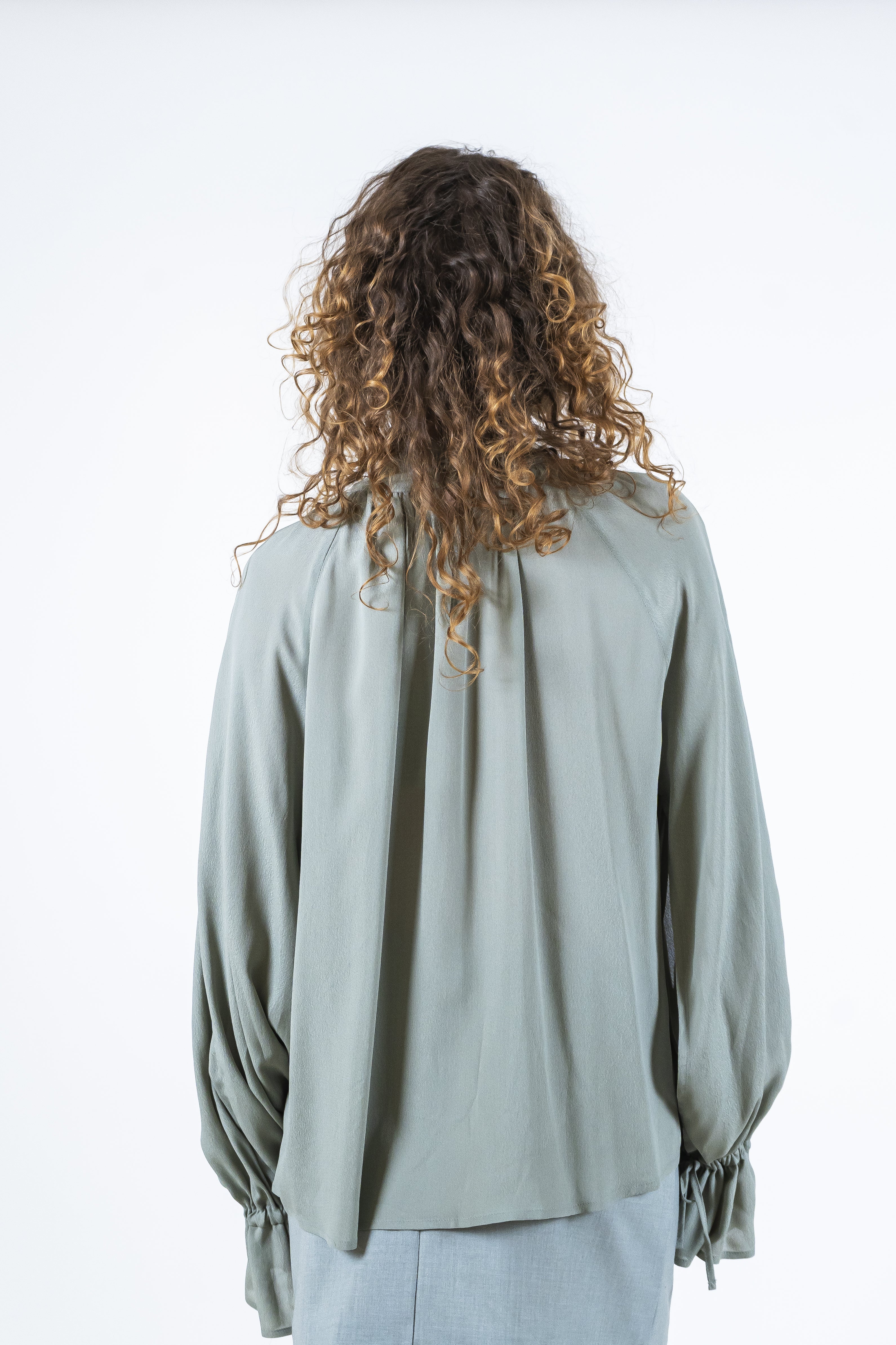 Camicia georgette salvia