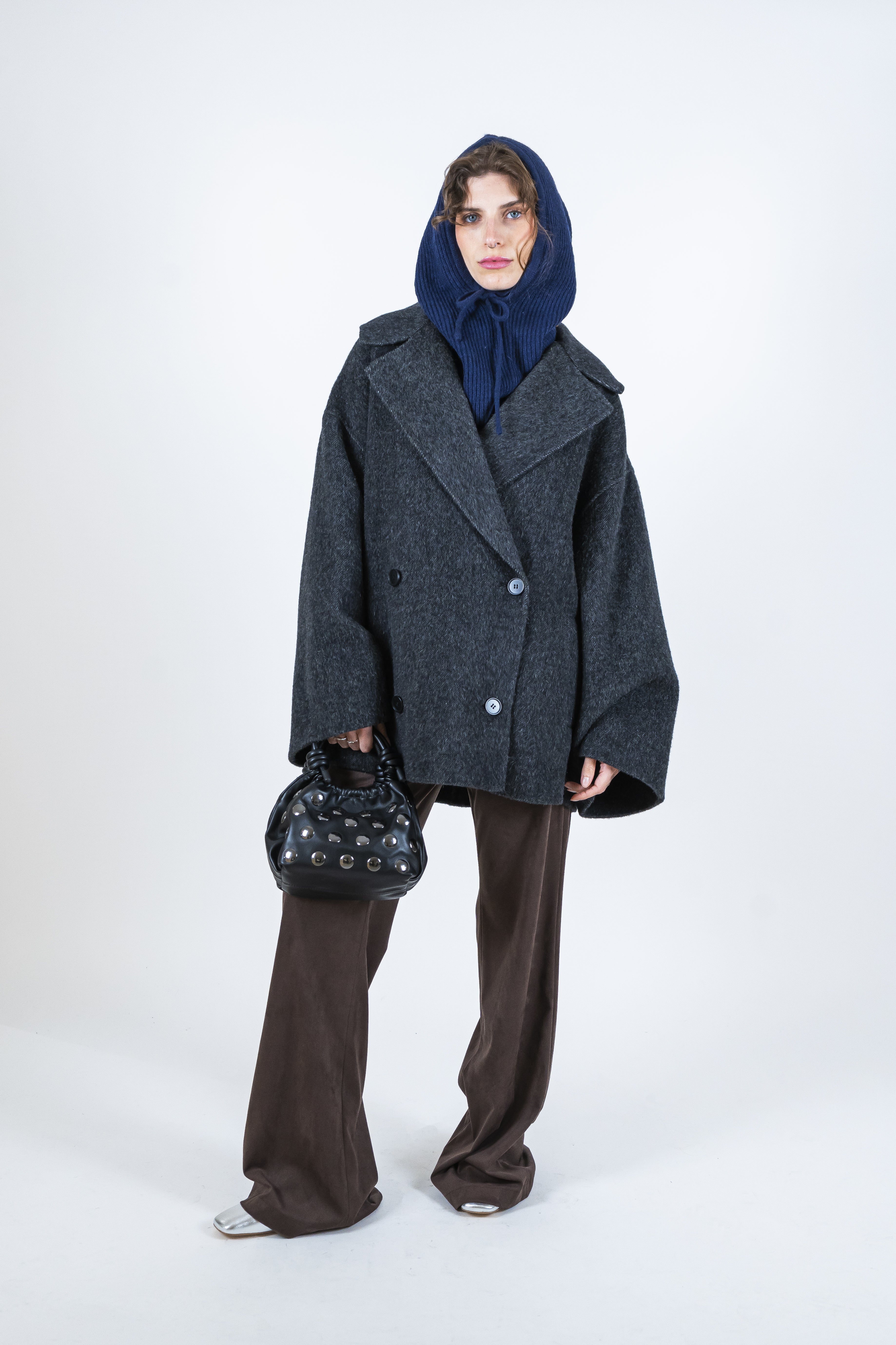 Cappotto corto spinato