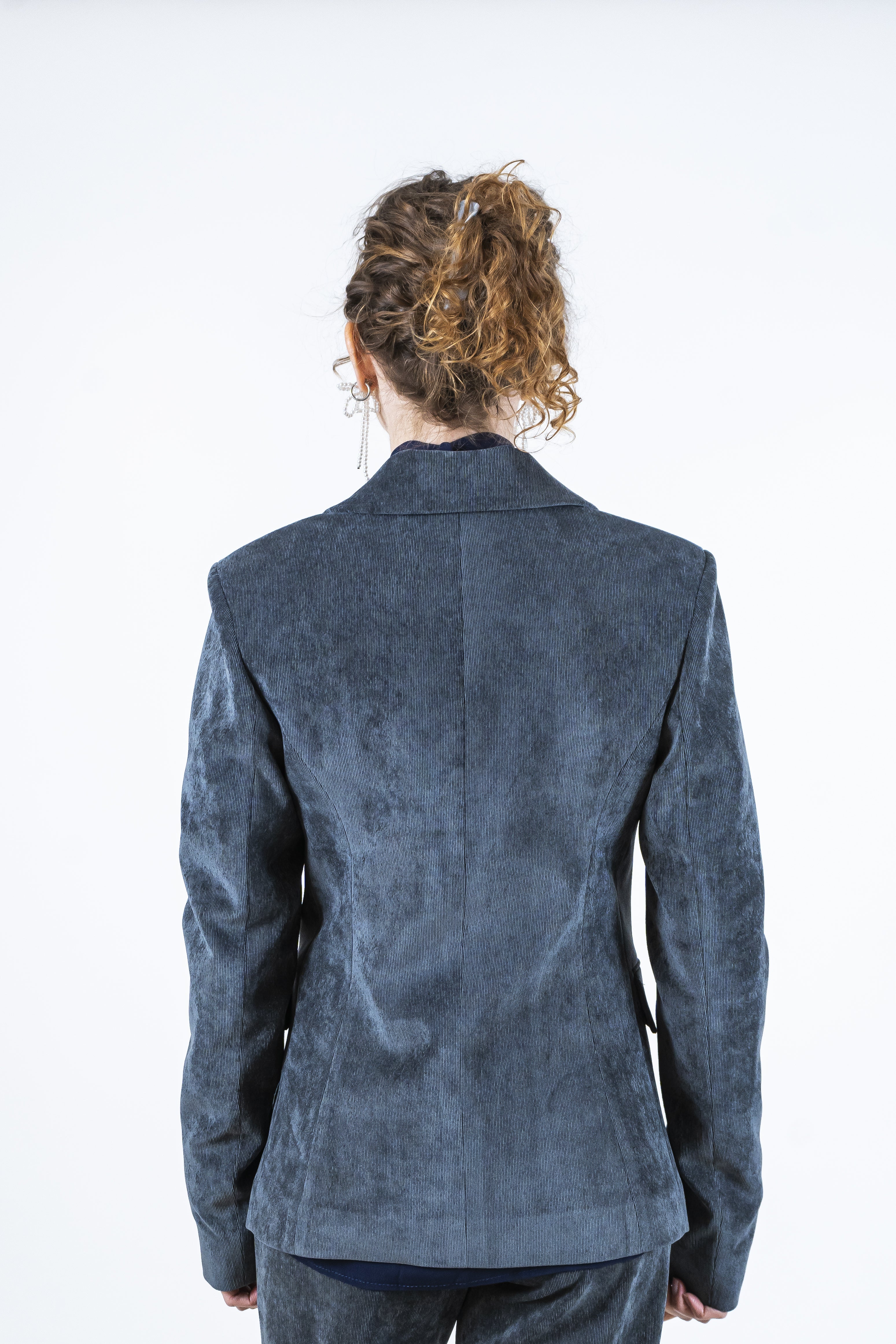 Giacca velluto asfalto