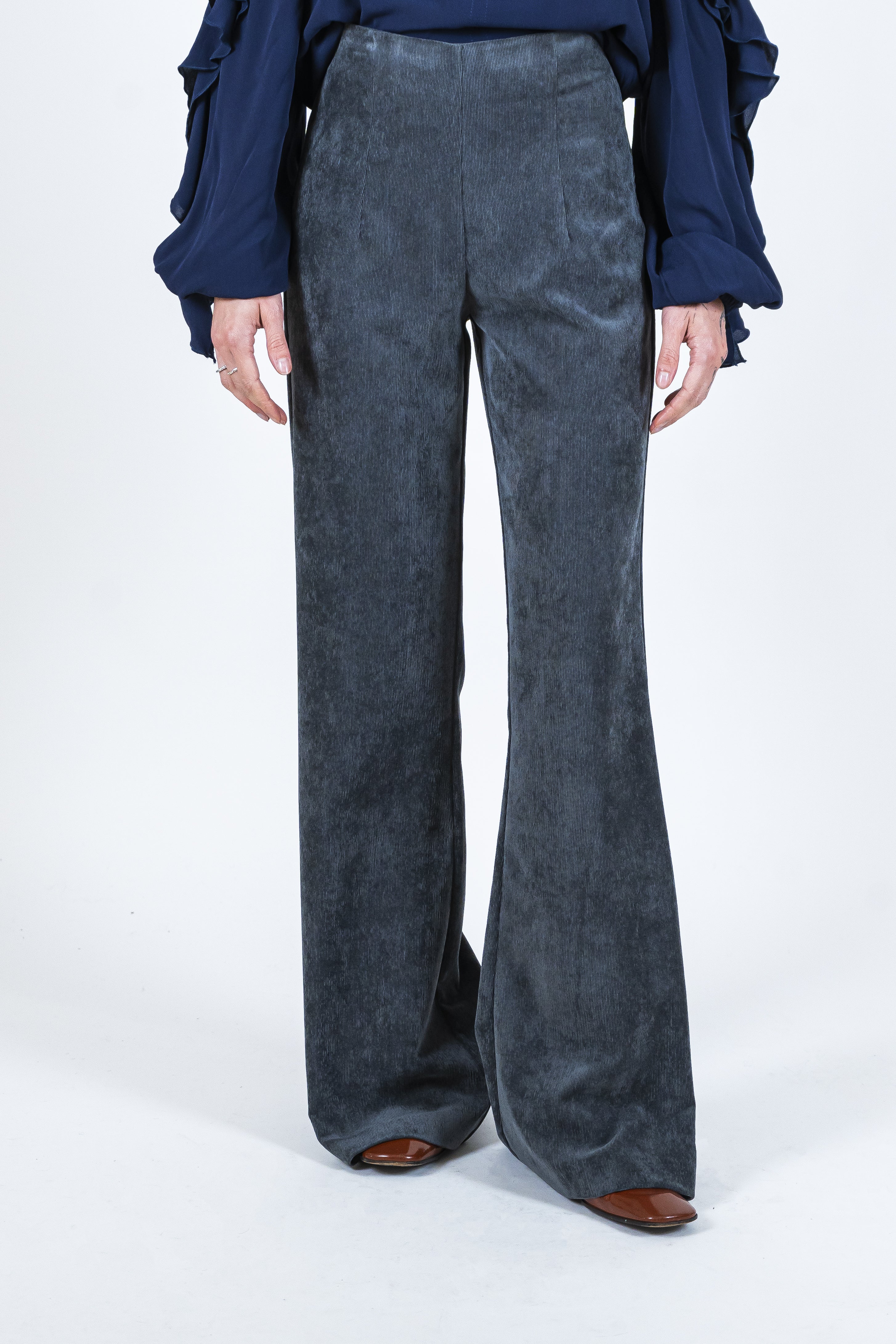 Pantalone velluto asfalto