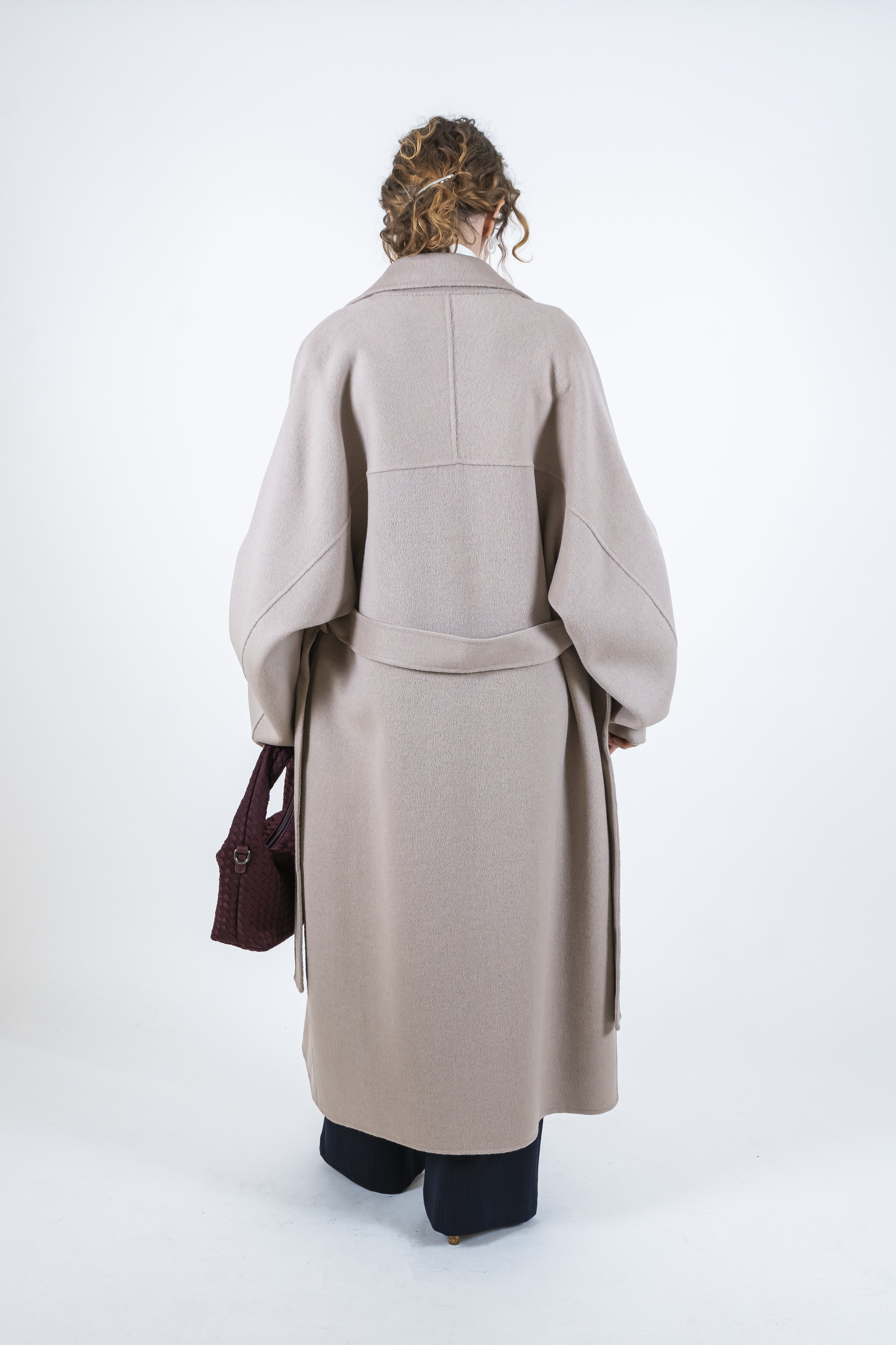 Cappotto lungo poudre