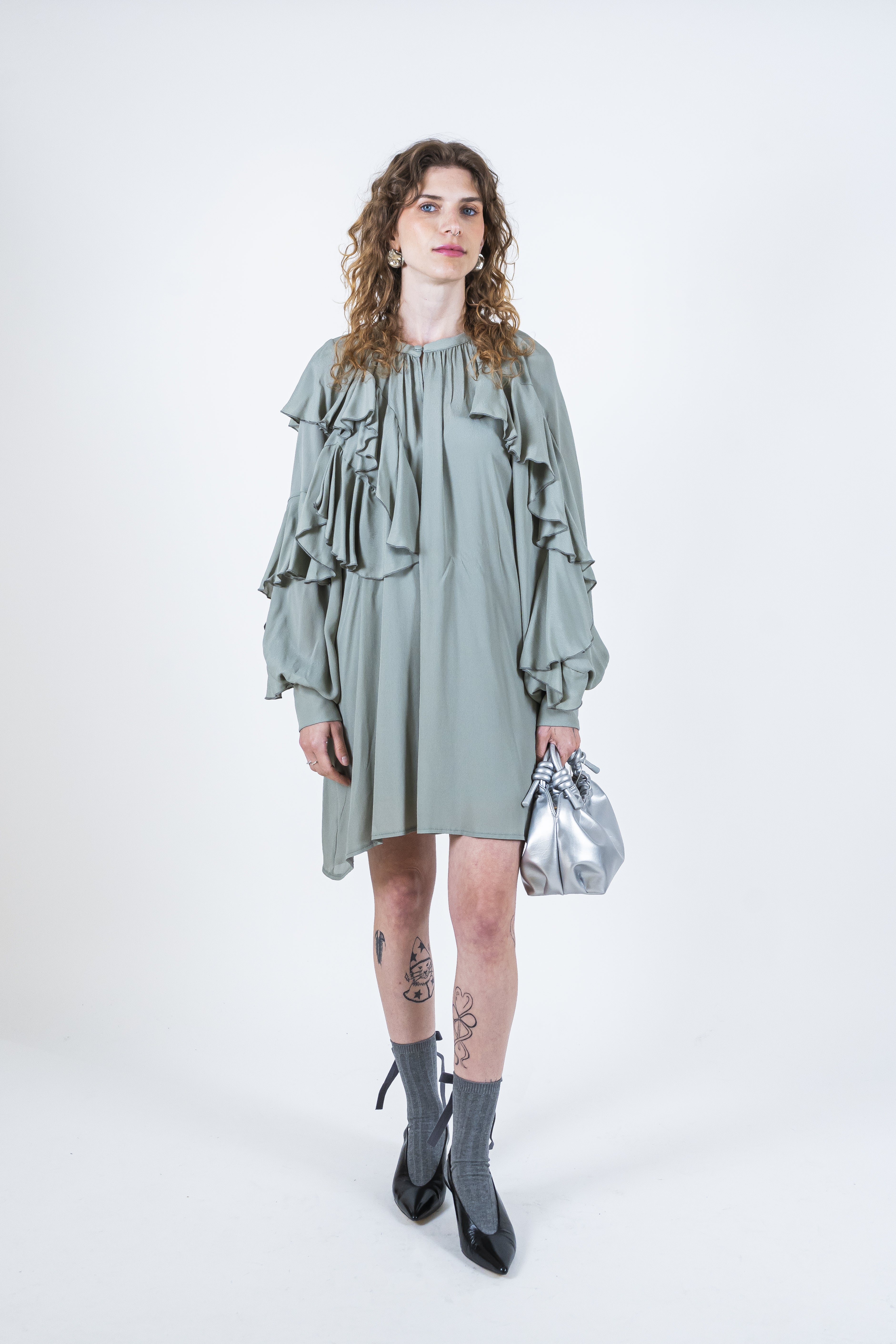 Abito georgette salvia