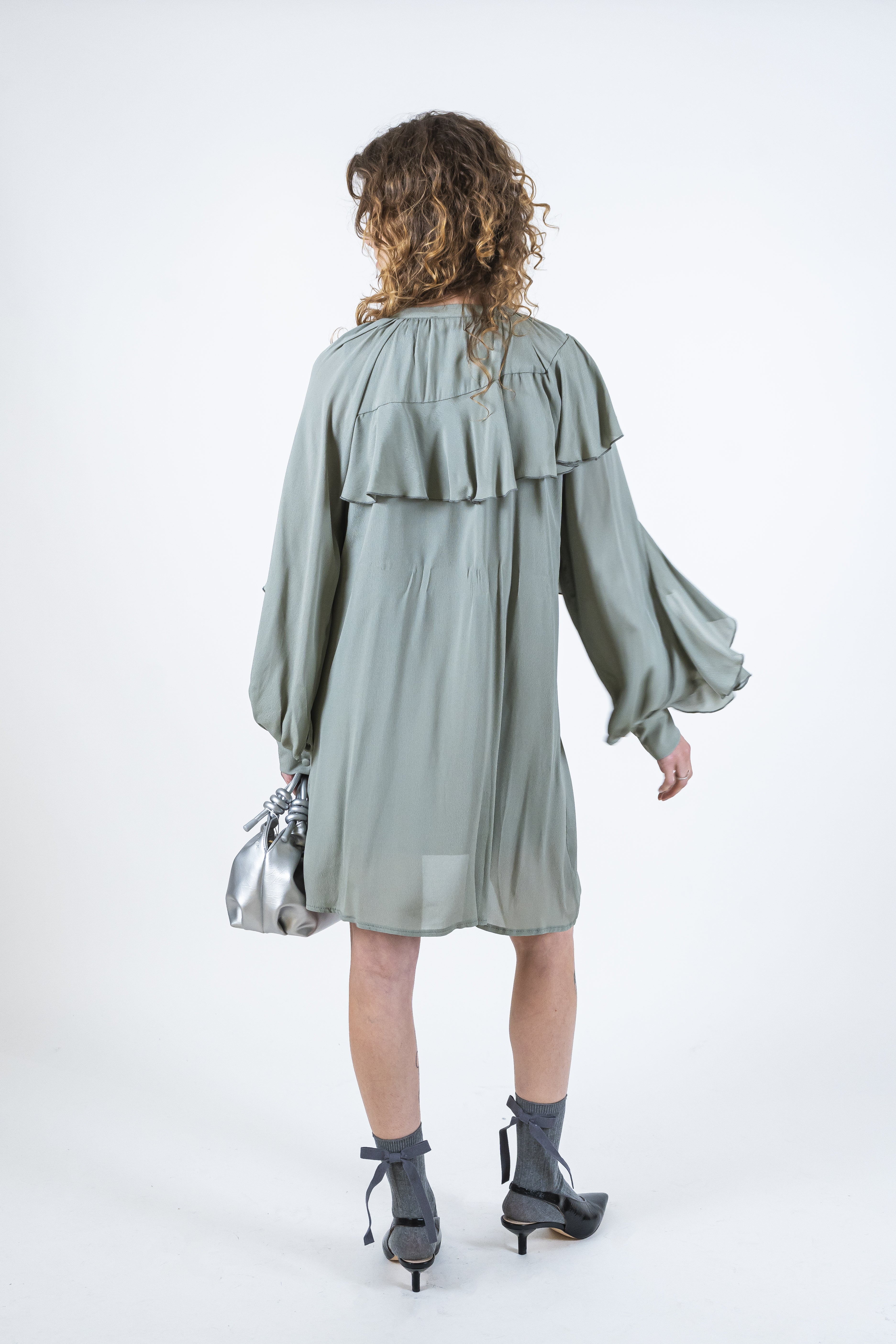 Abito georgette salvia