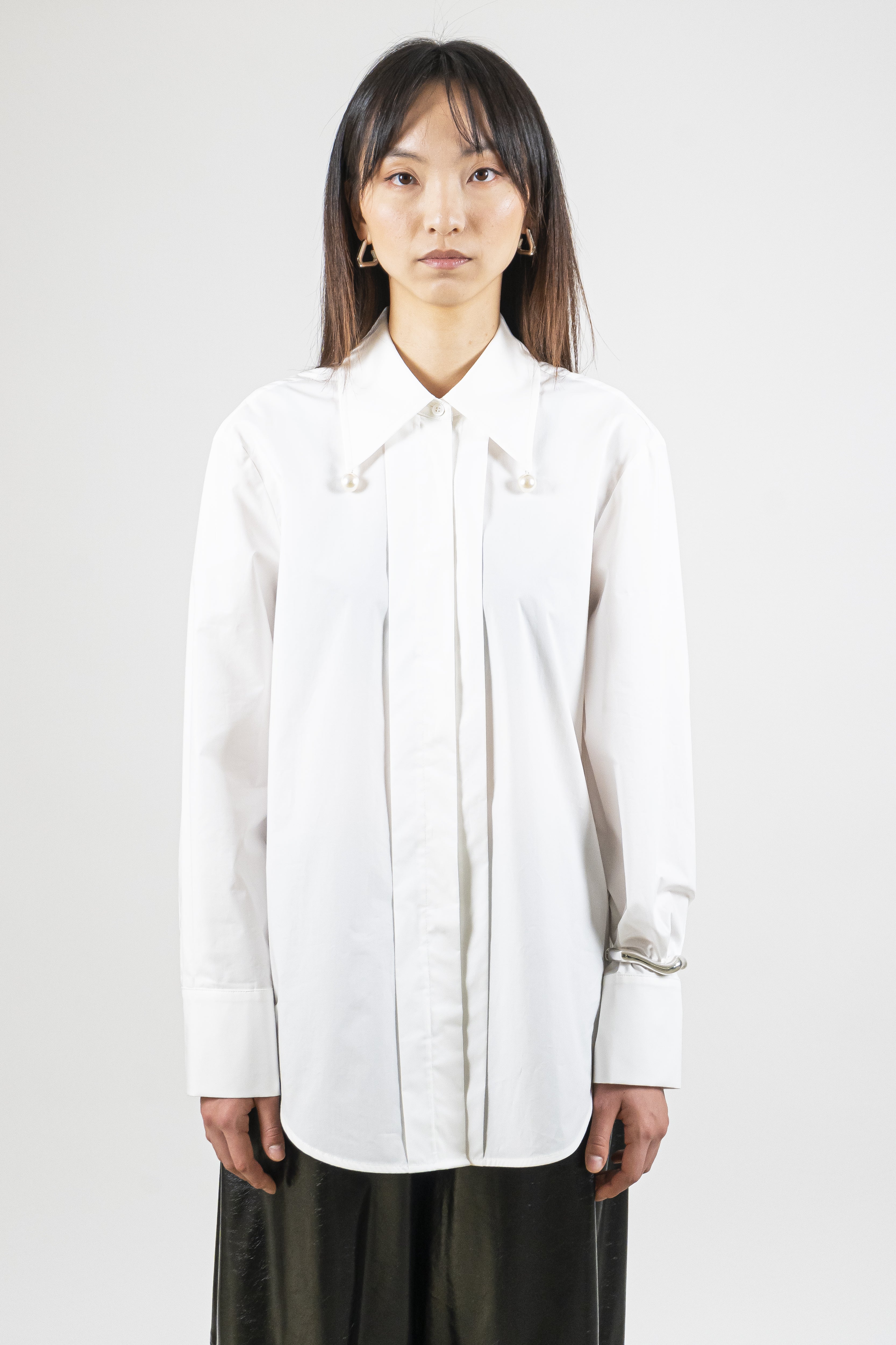 Camicia colletto perle