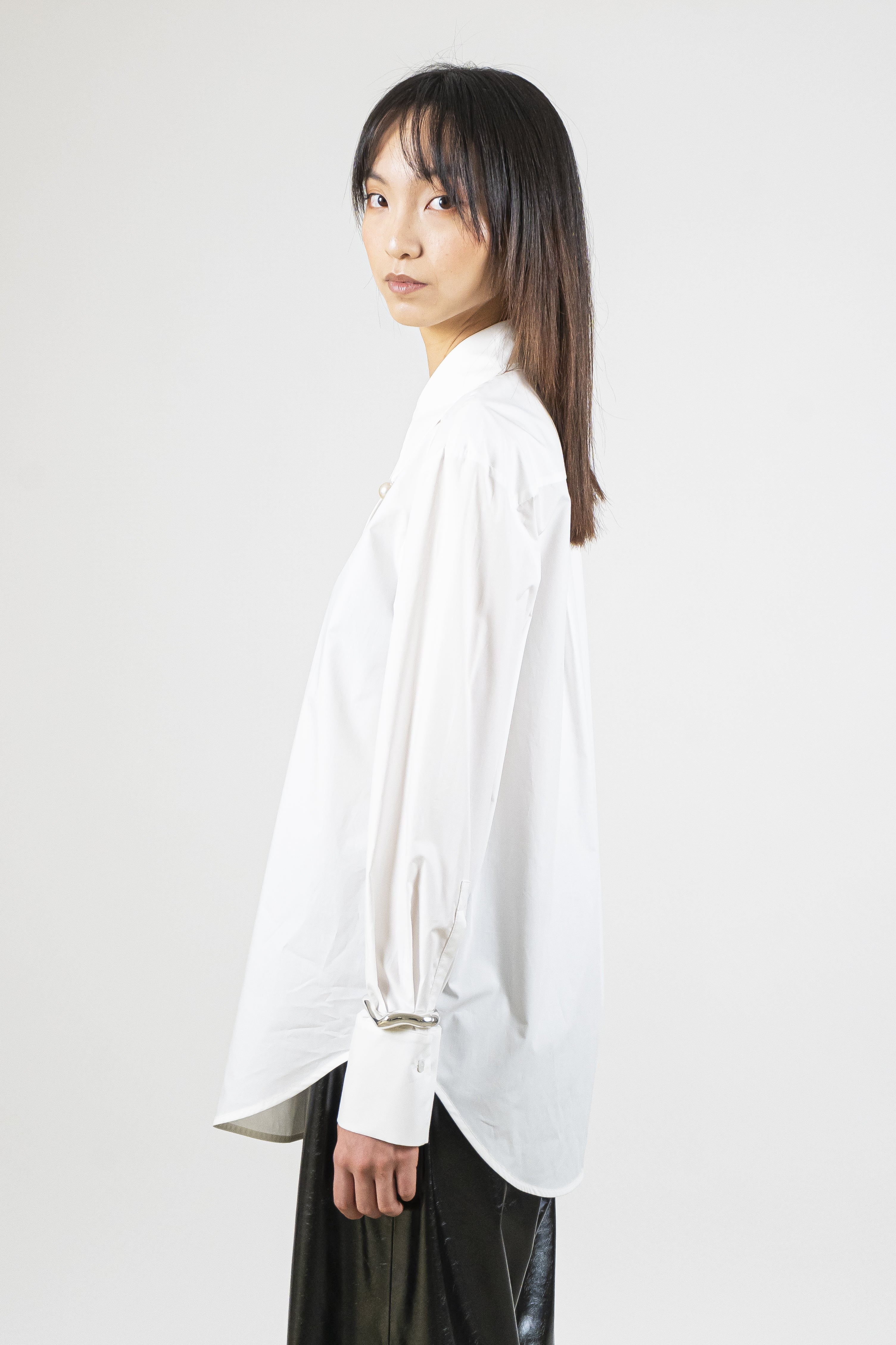 Camicia colletto perle