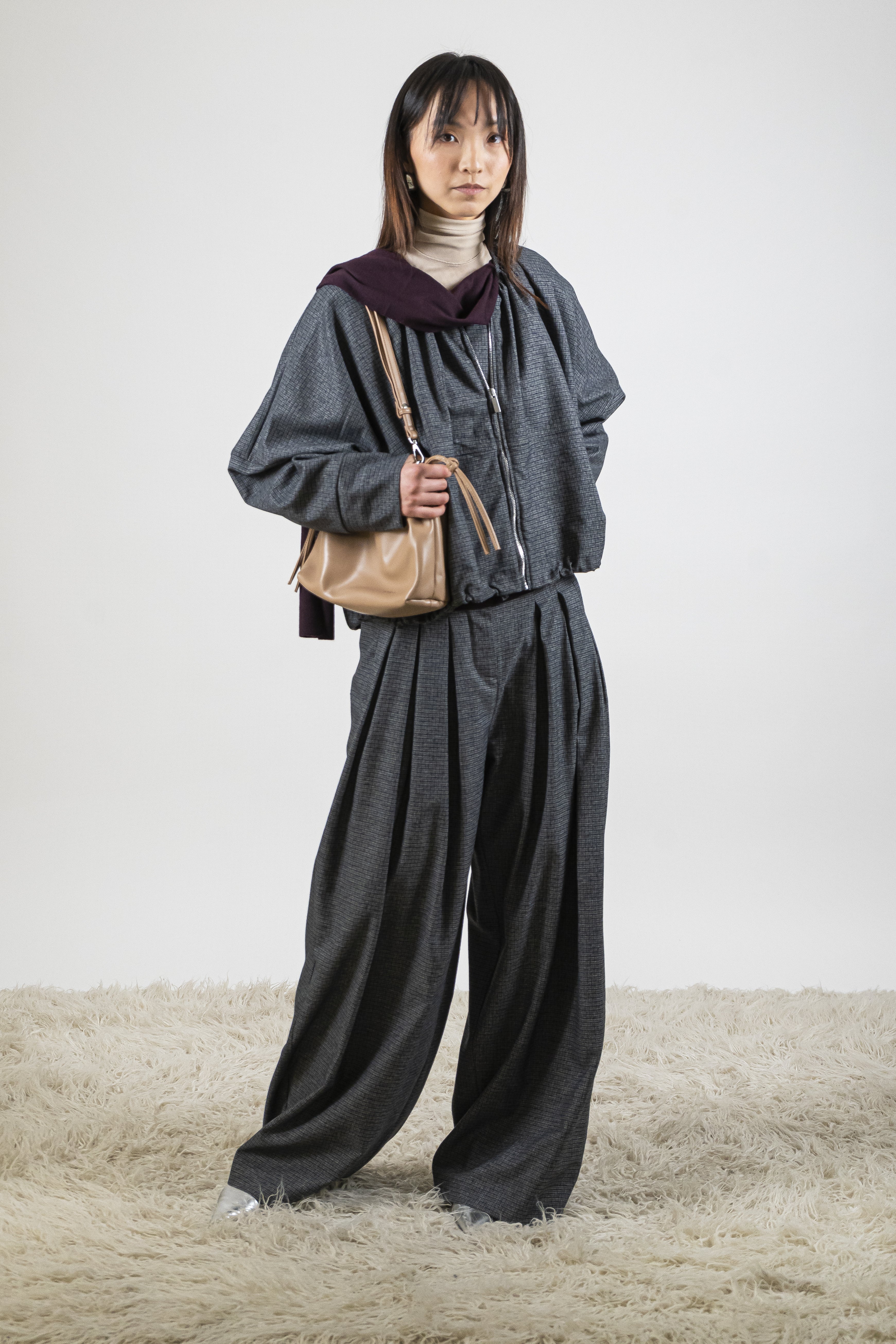 Pantalone ampio greyblue