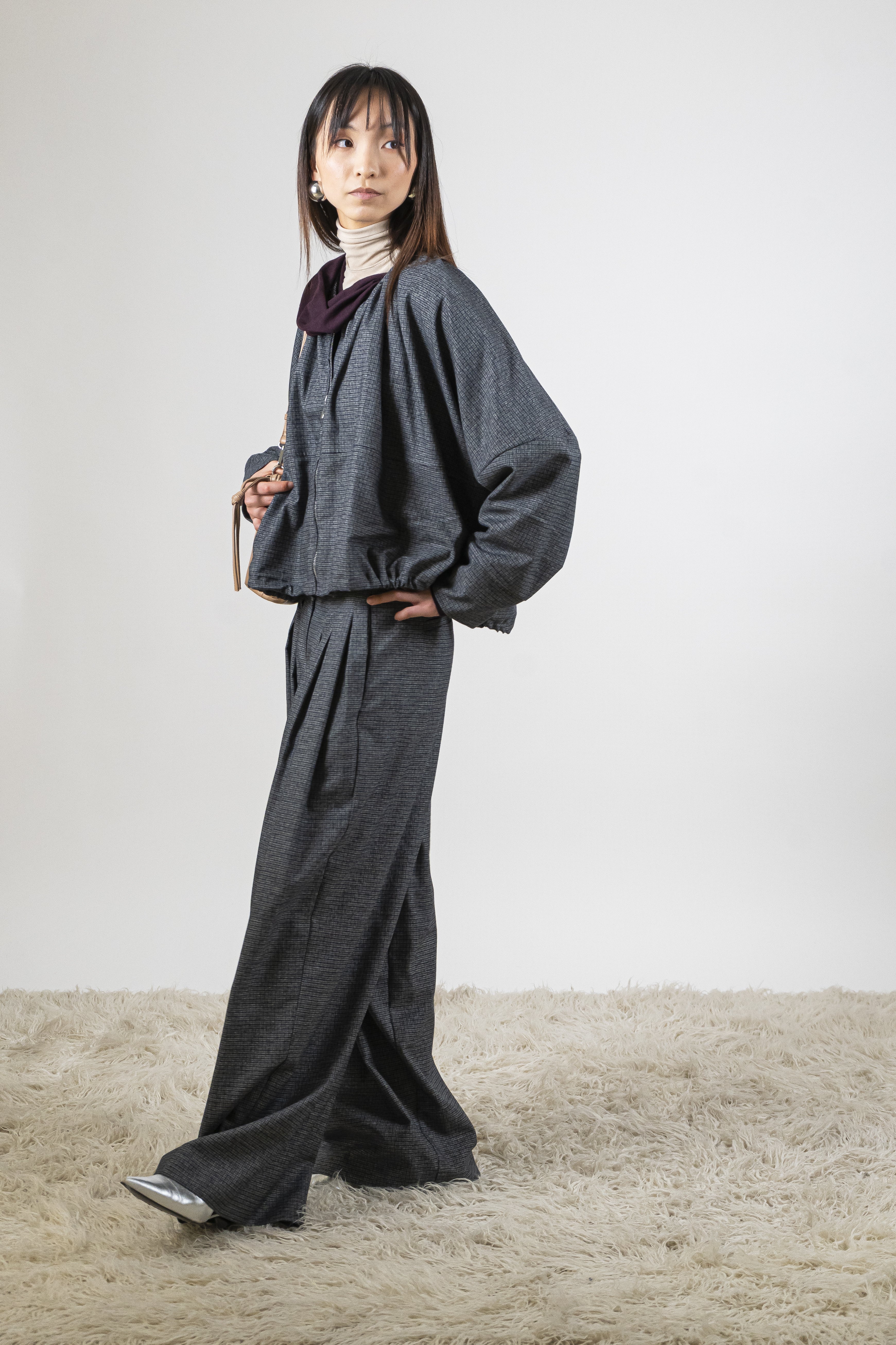 Pantalone ampio greyblue