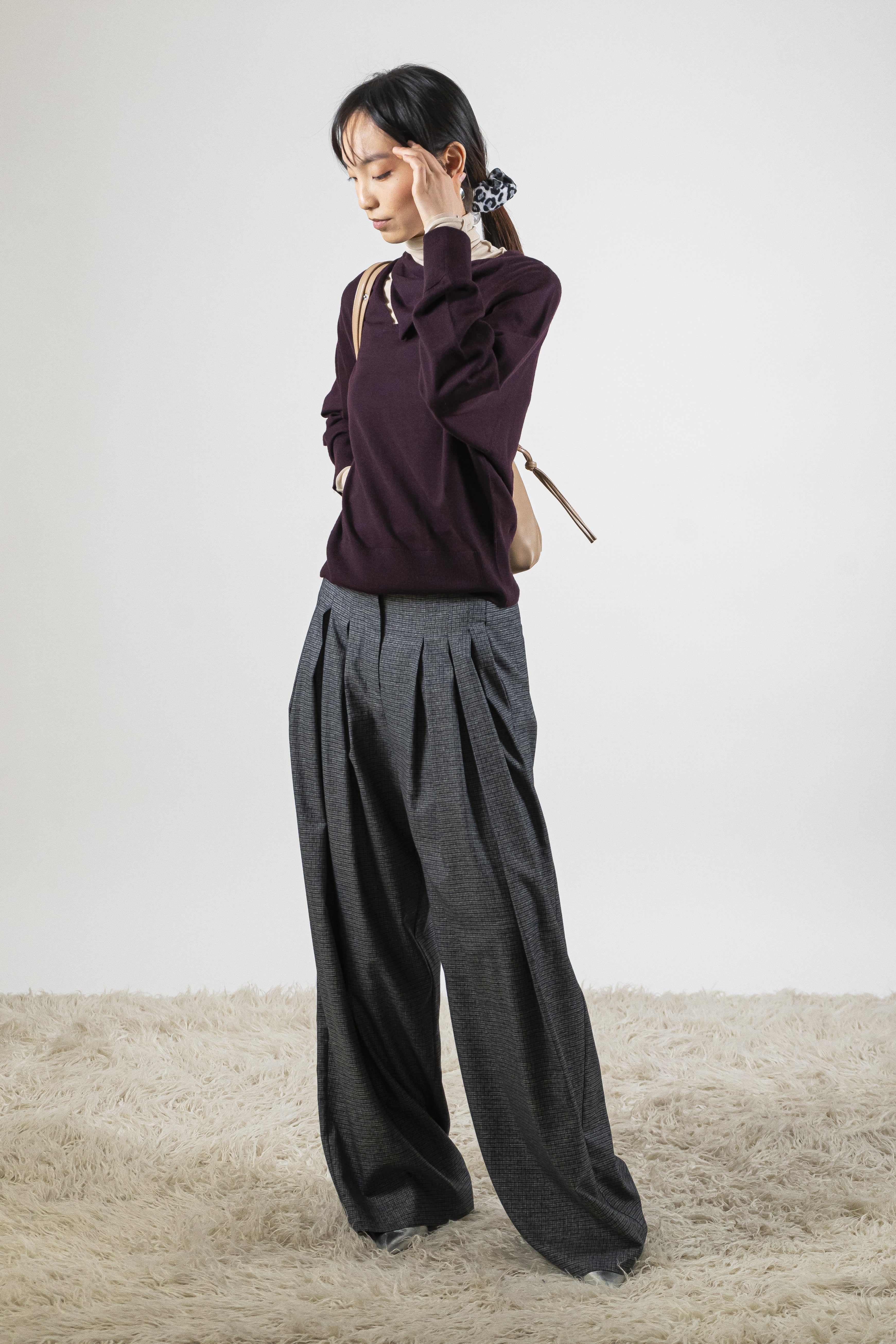 Pantalone ampio greyblue