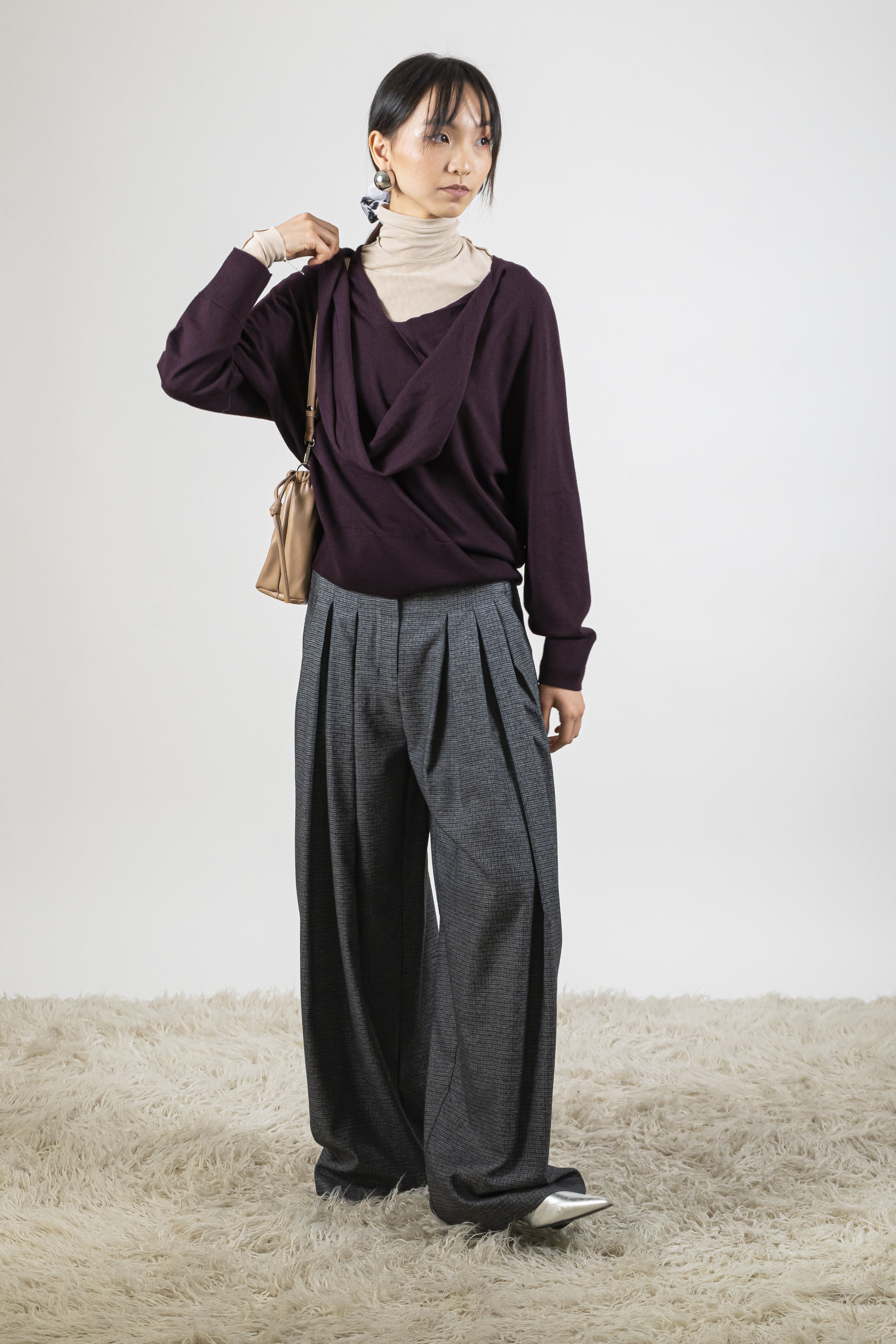 Pantalone ampio greyblue