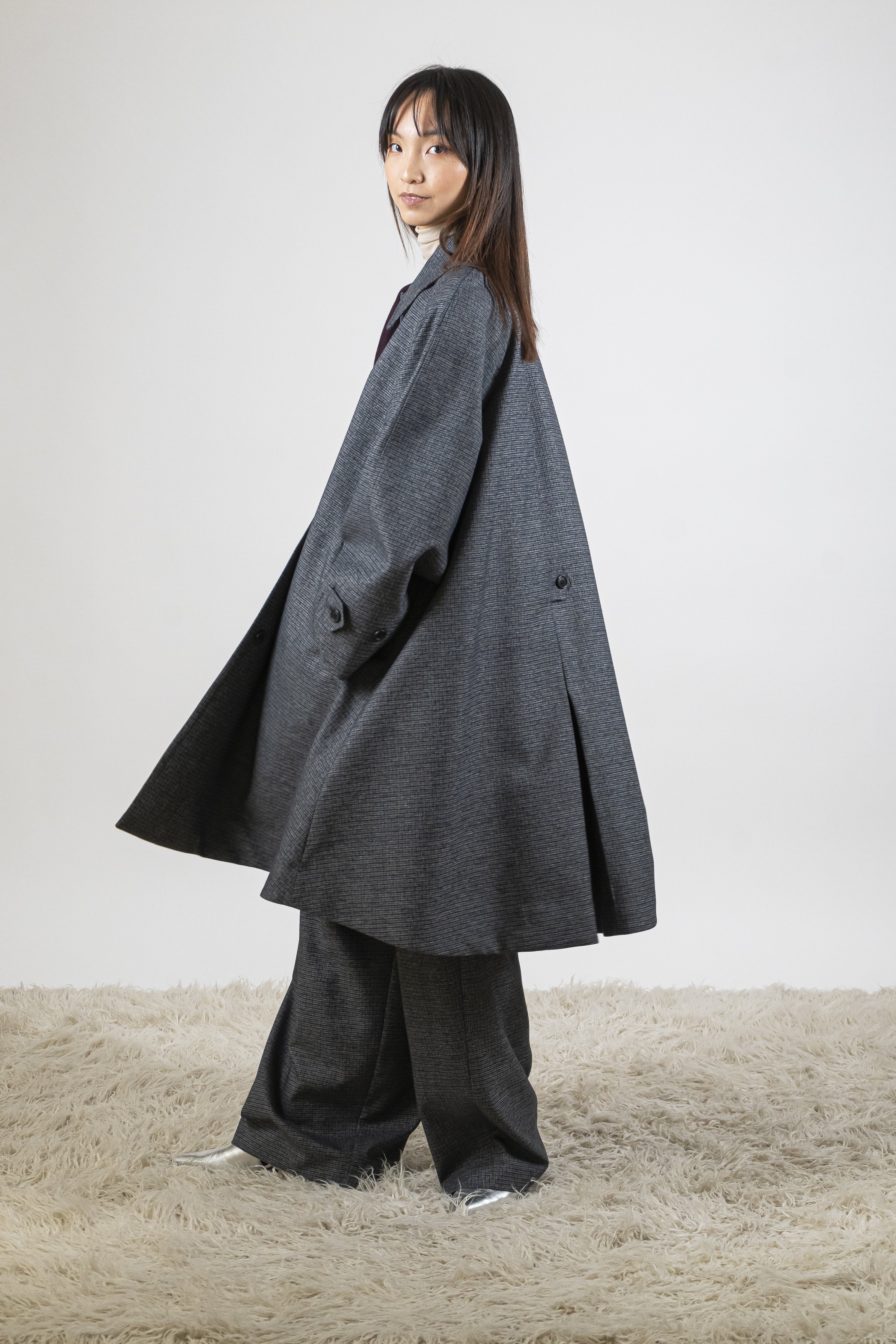 Spolvero checkered greyblue