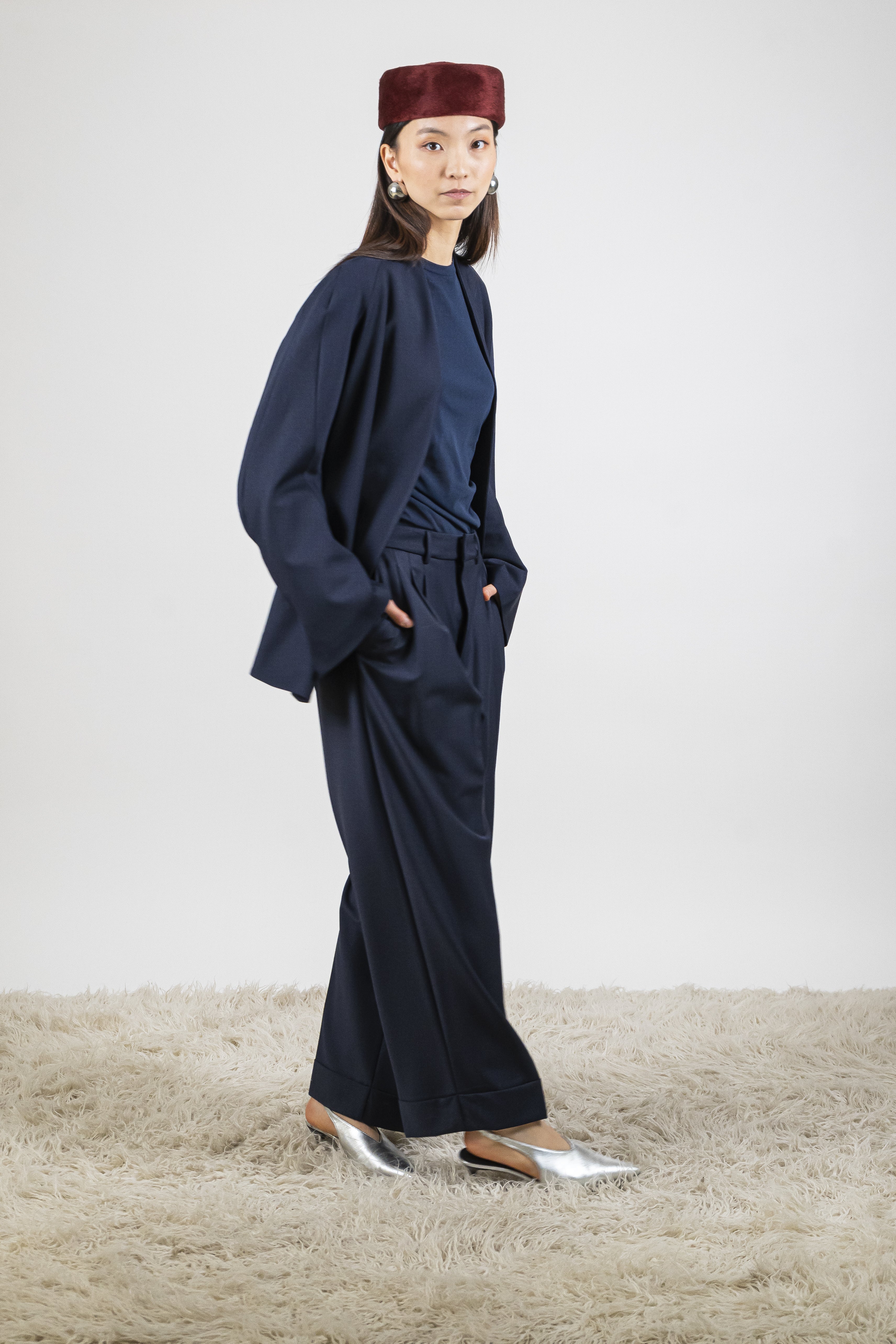 Pantalone spacco blue