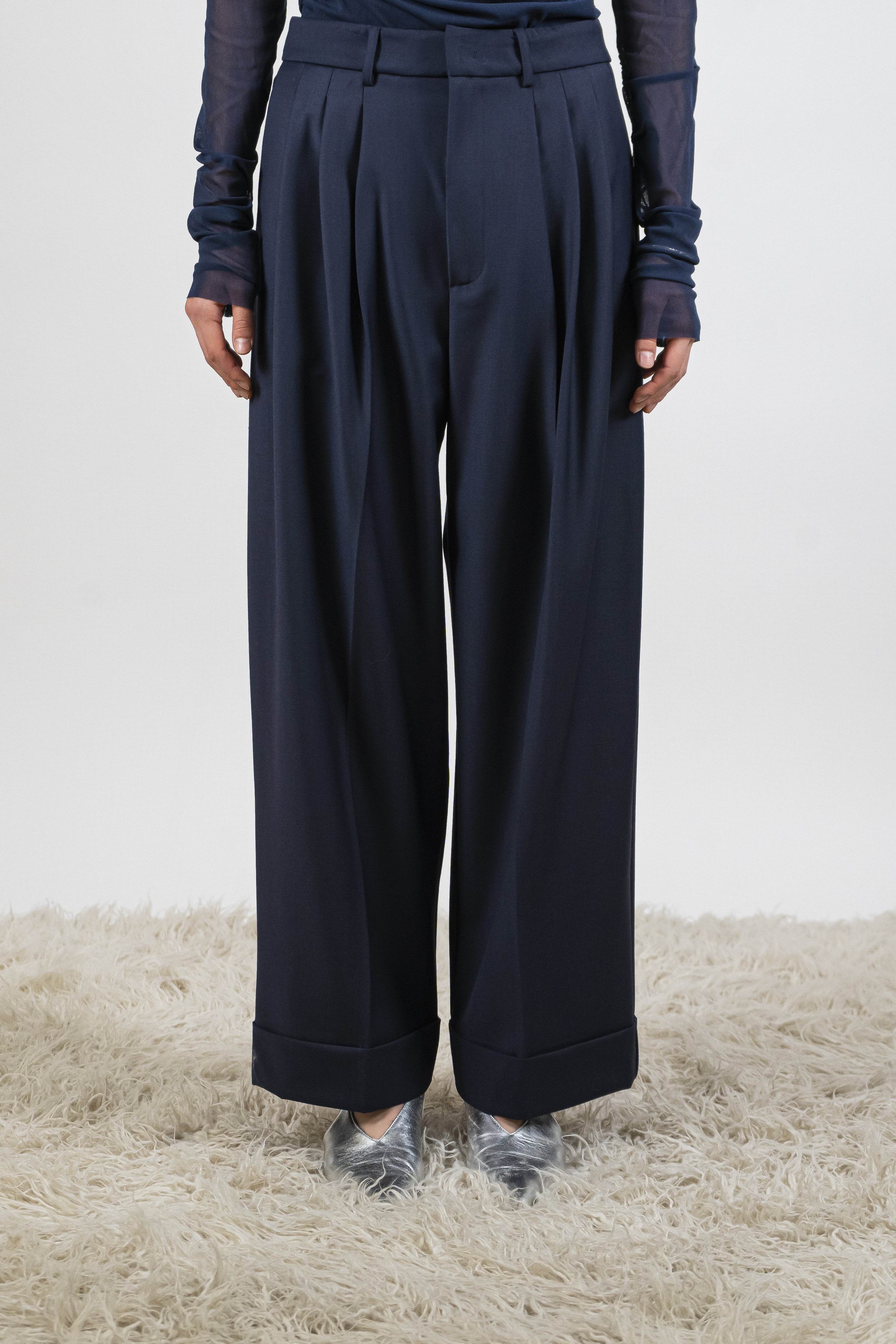 Pantalone spacco blue