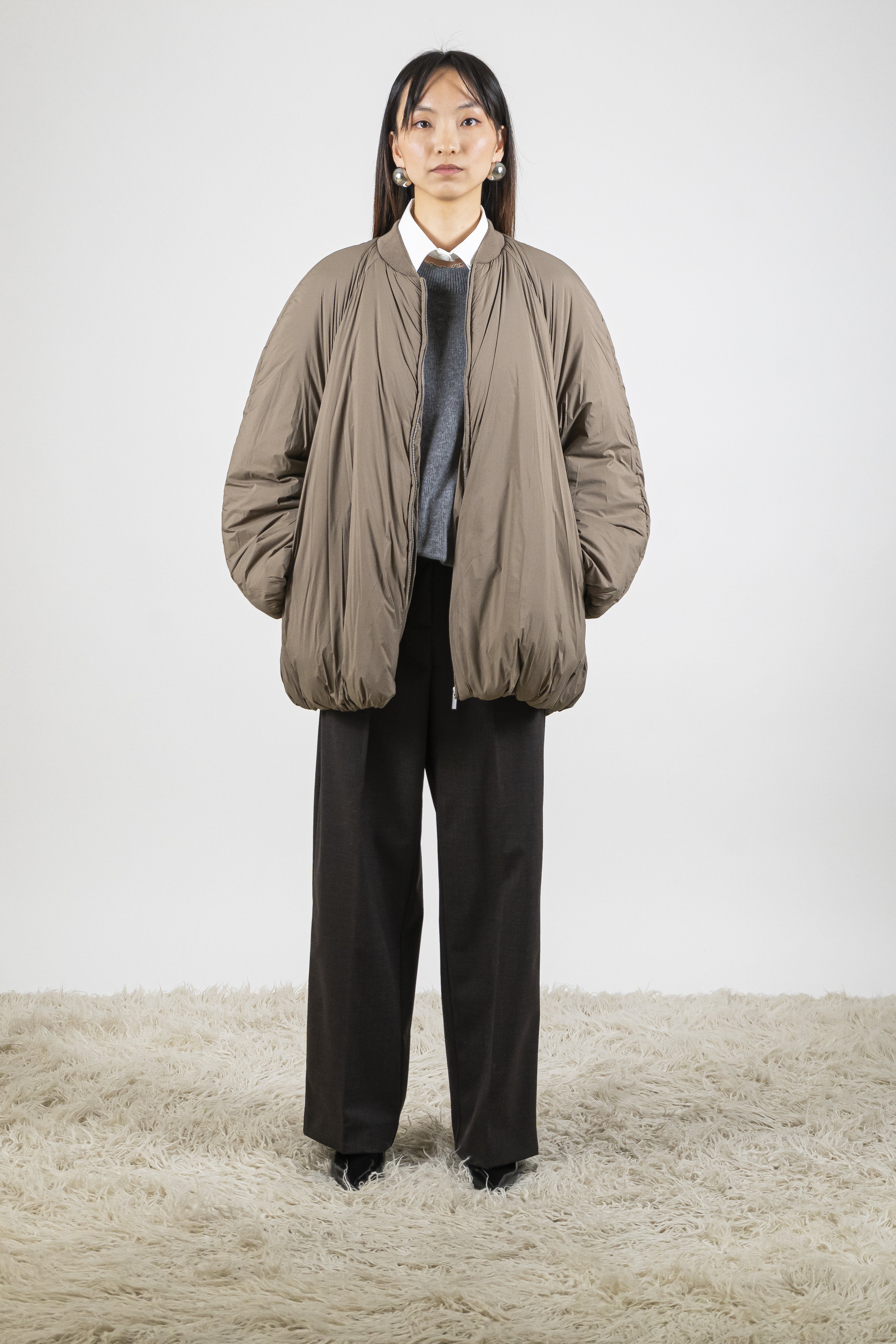 Piumino liscio cocoa