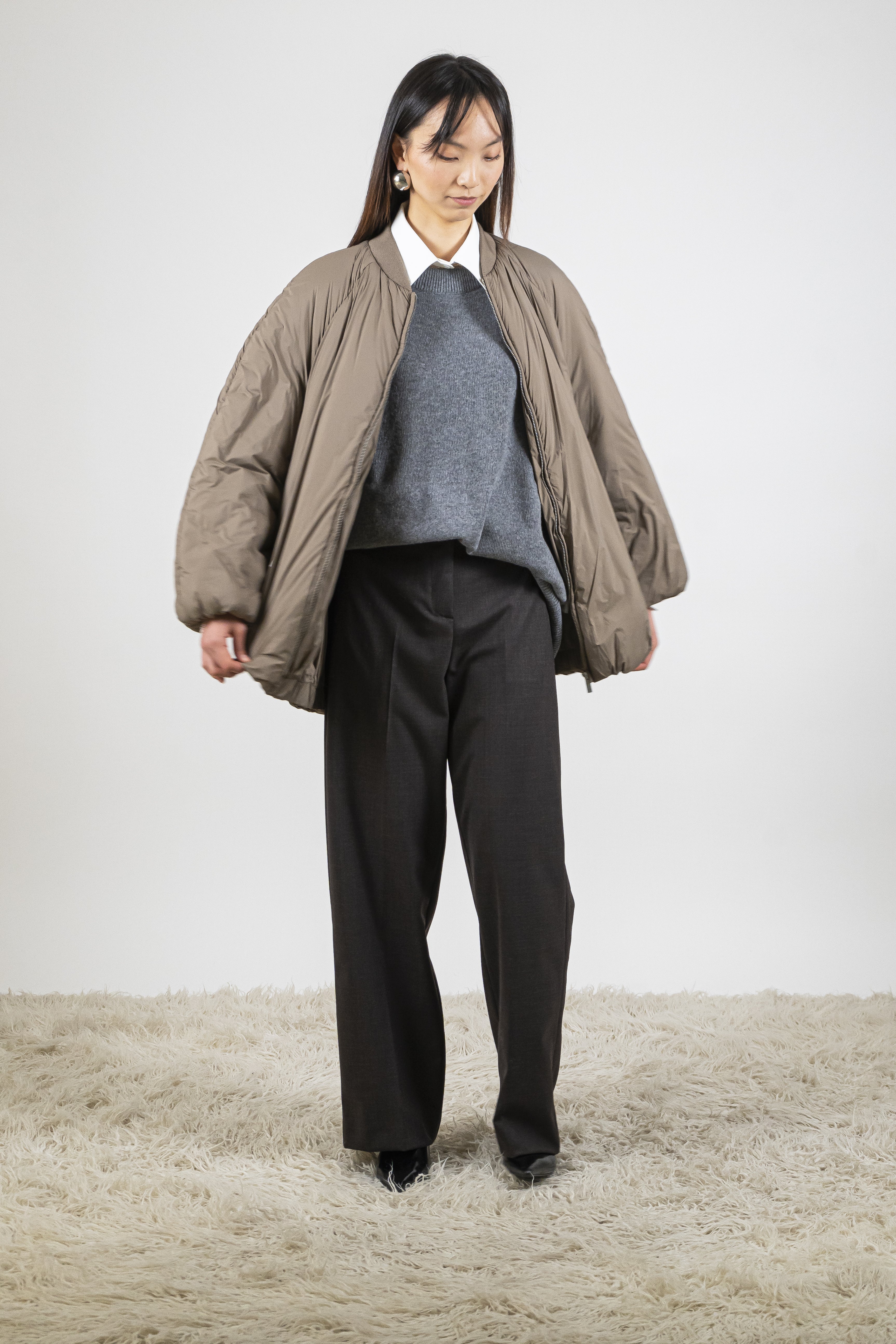 Piumino liscio cocoa