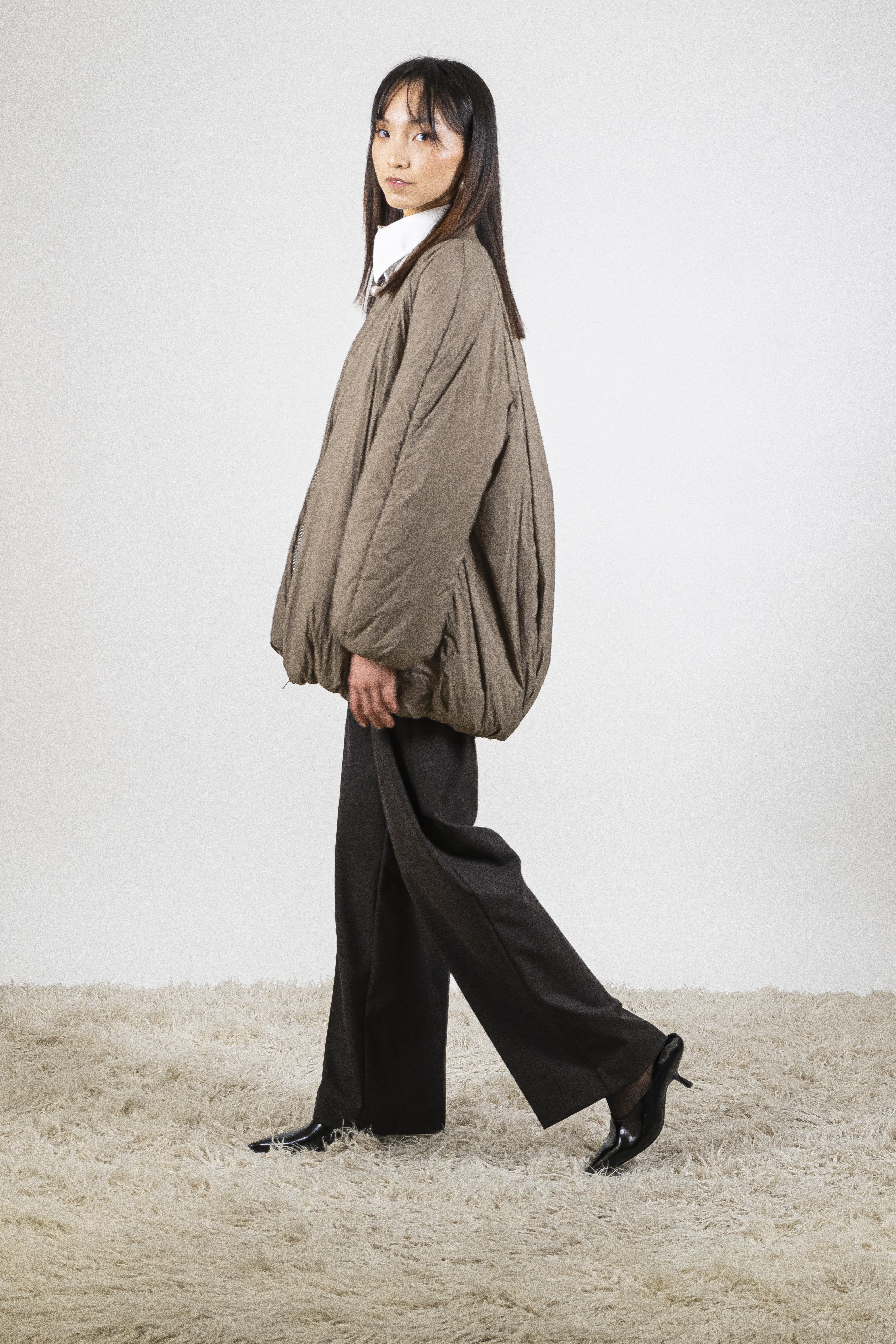 Piumino liscio cocoa