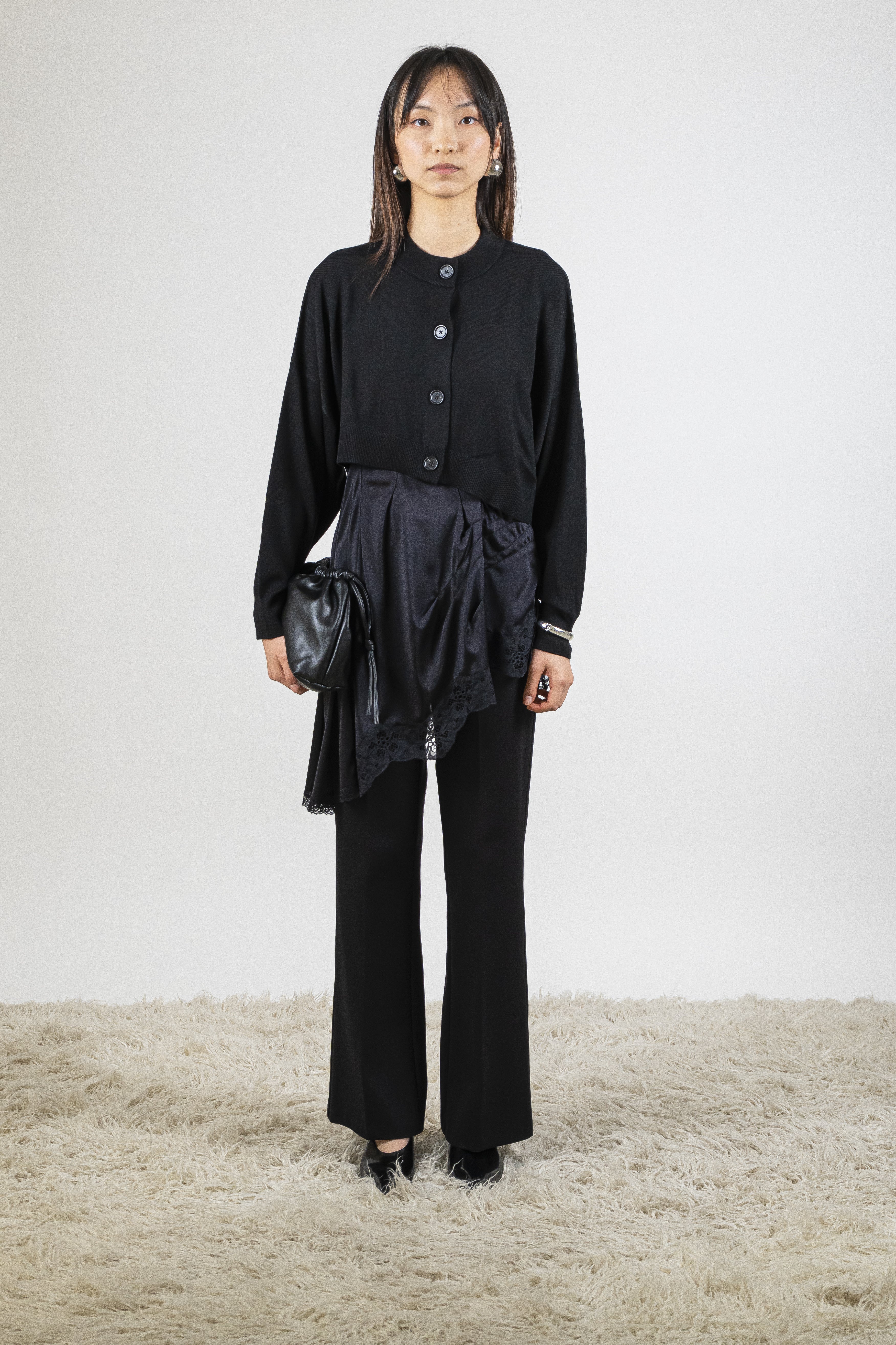 Pantalone flare nero