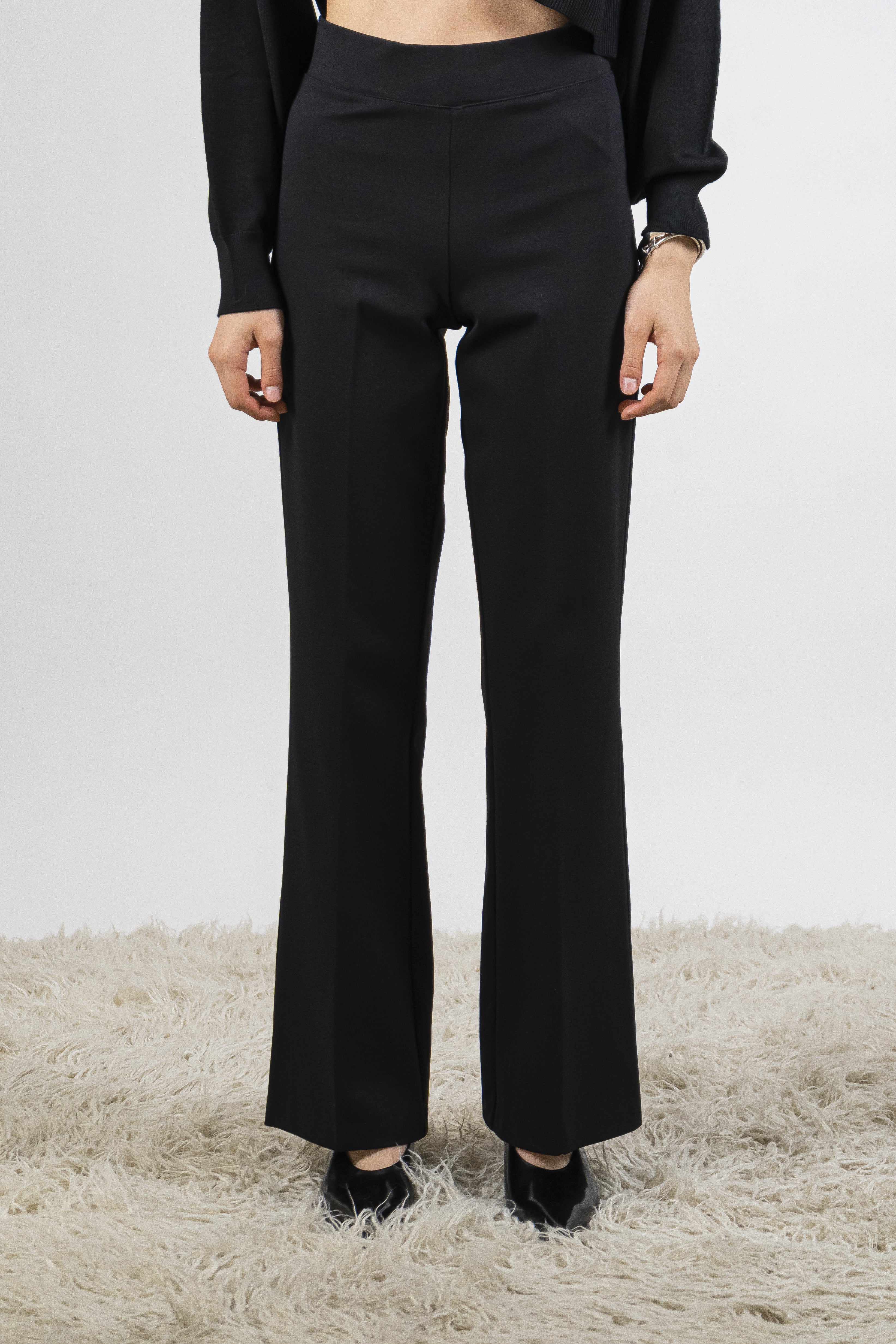 Pantalone flare nero