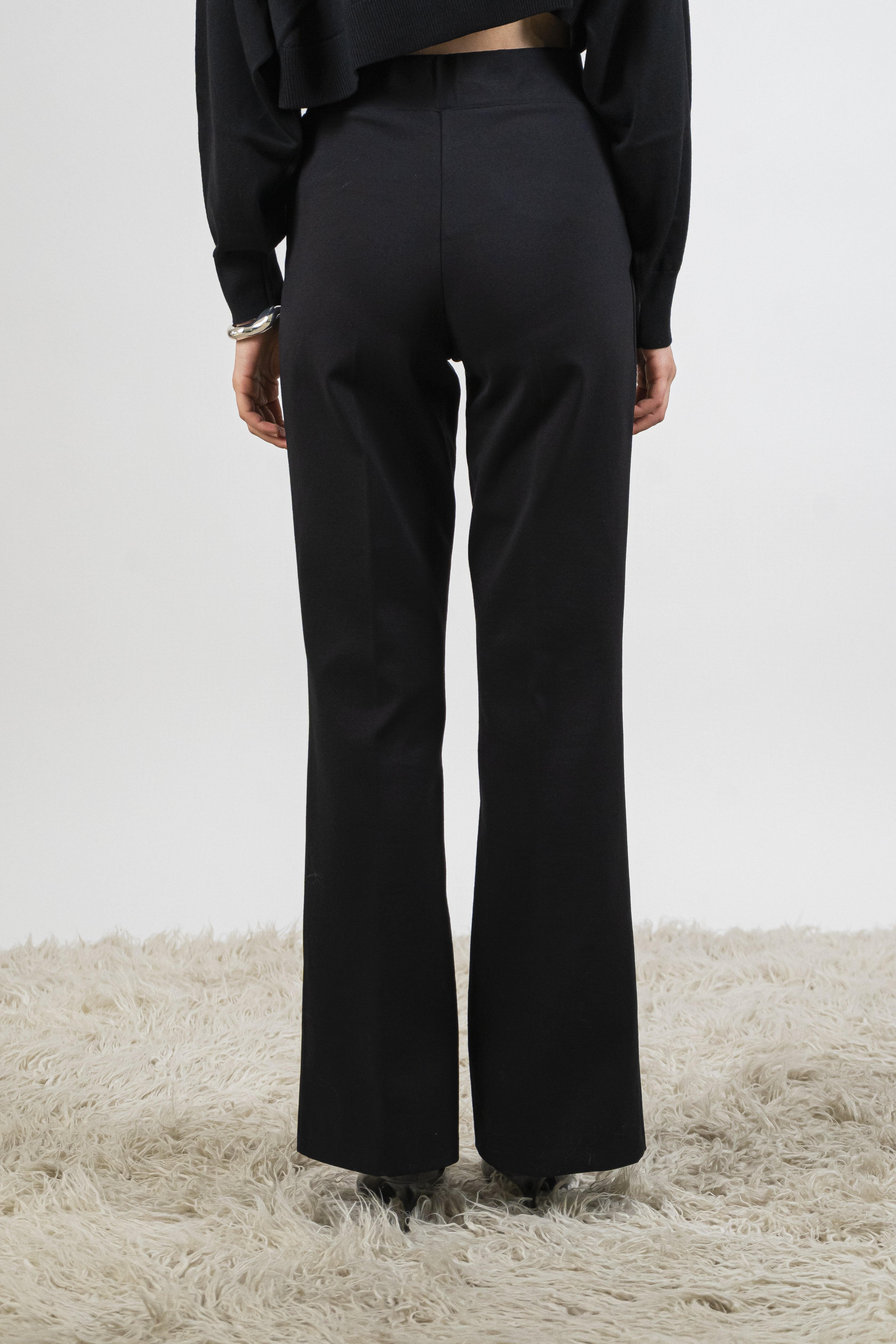 Pantalone flare nero