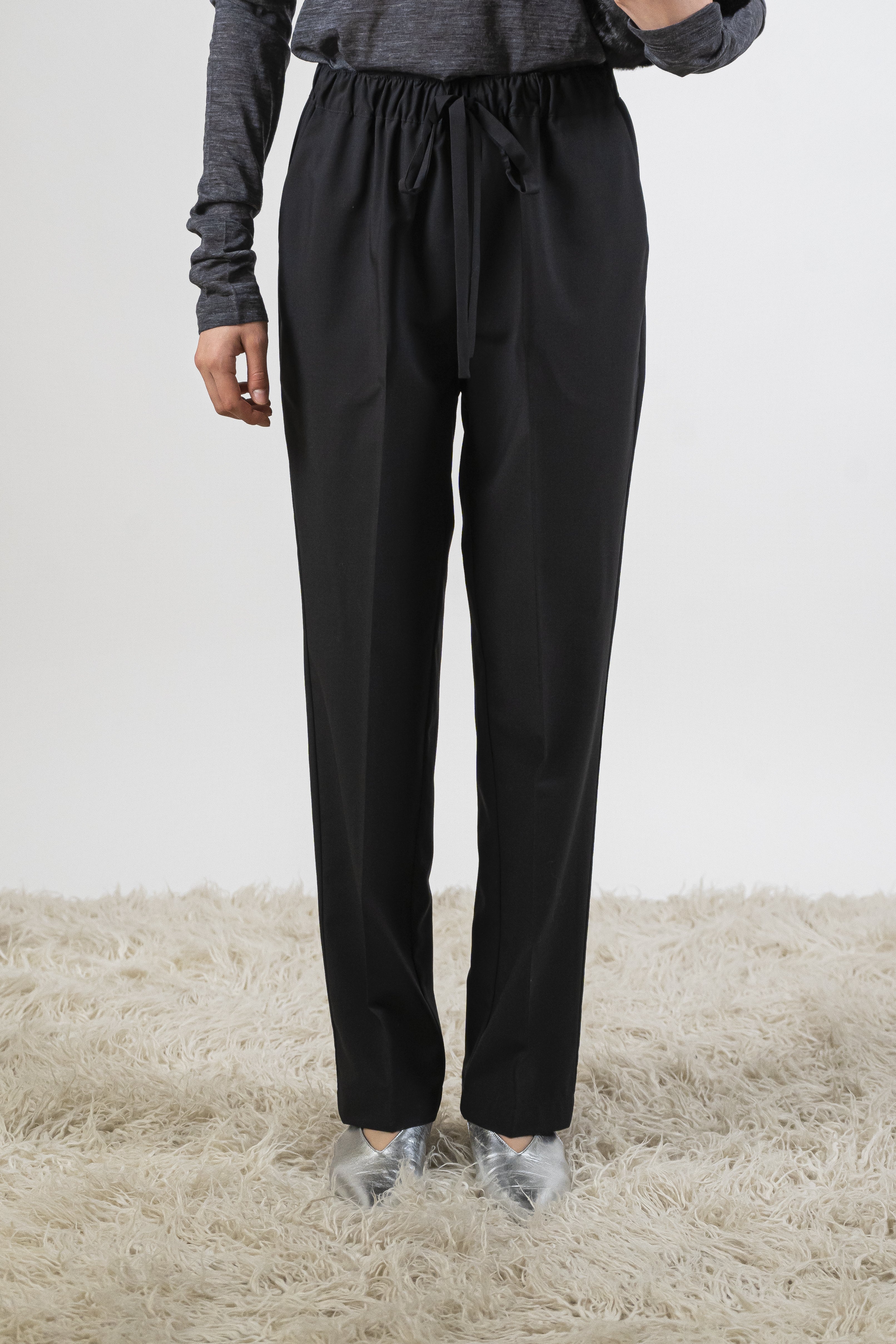 Pantalone coulisse nero