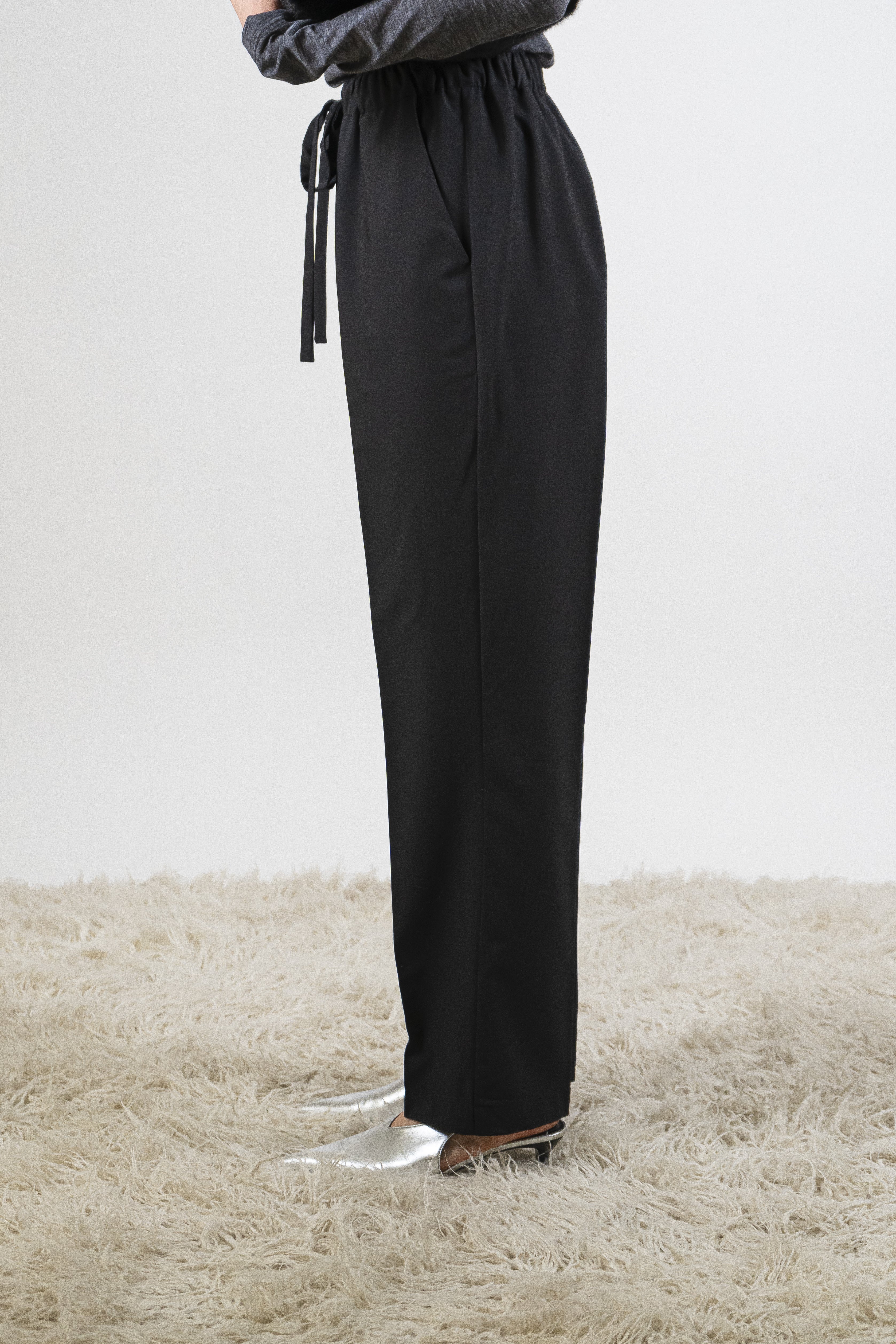 Pantalone coulisse nero