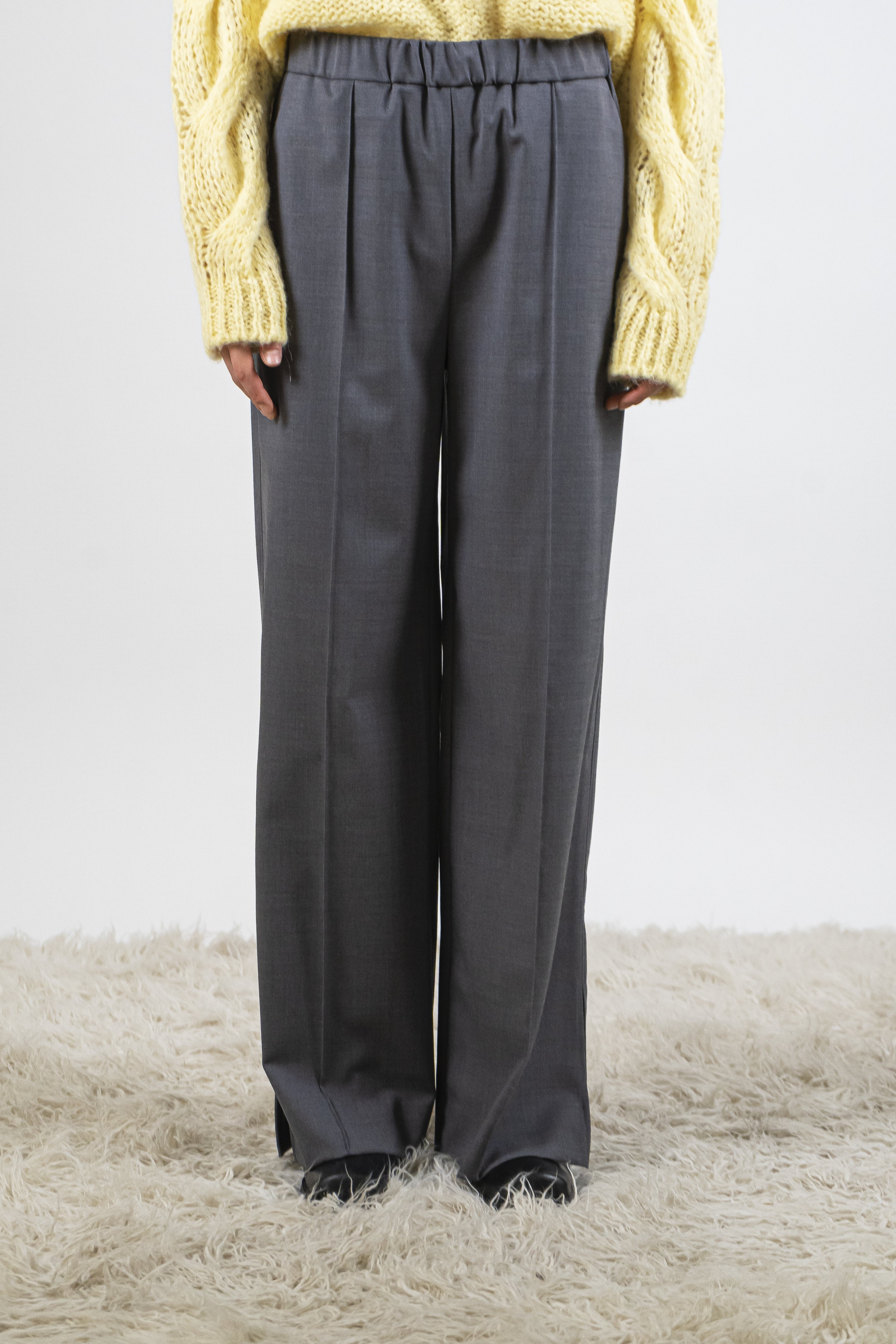 Pantalone spacco pewter