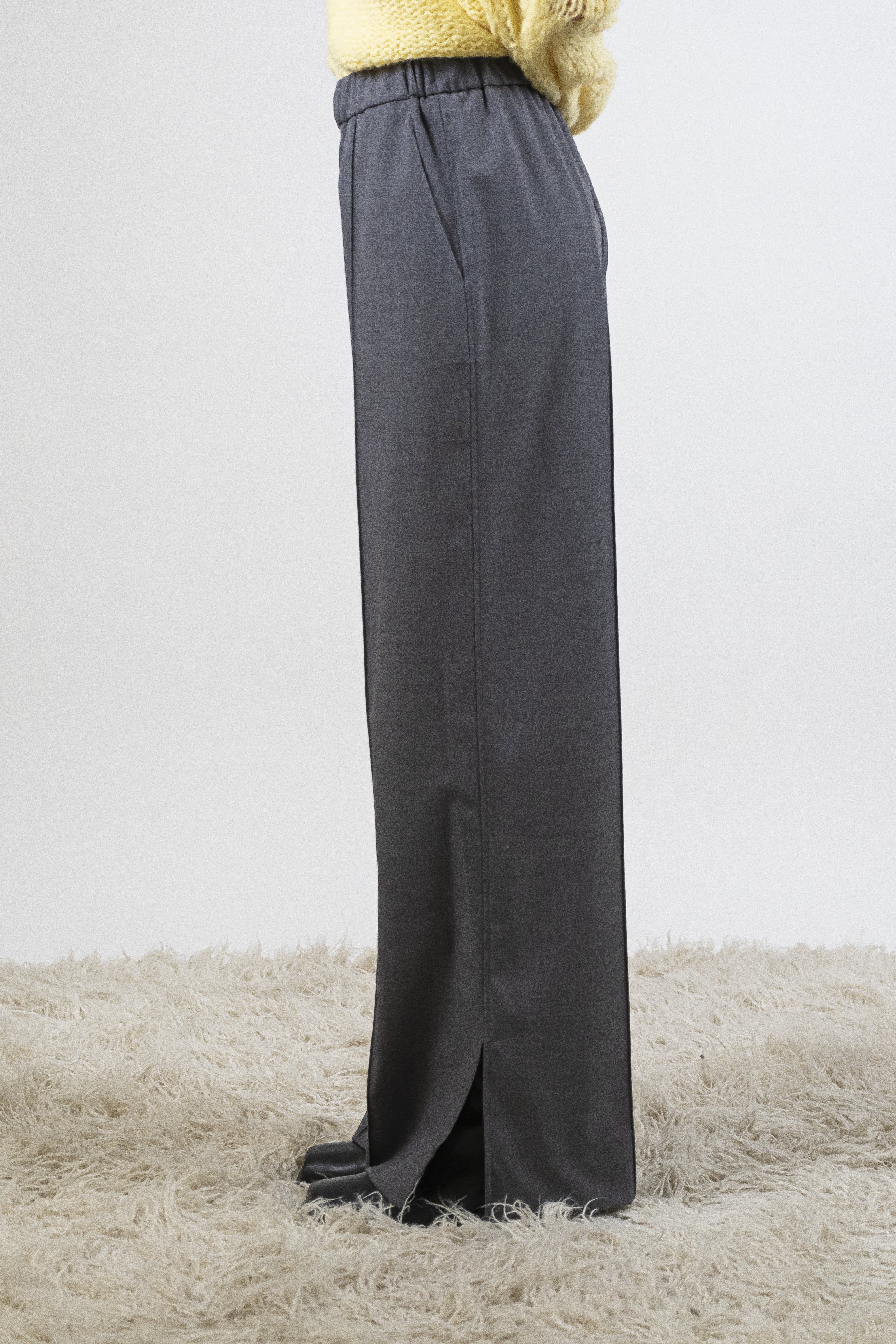 Pantalone spacco pewter