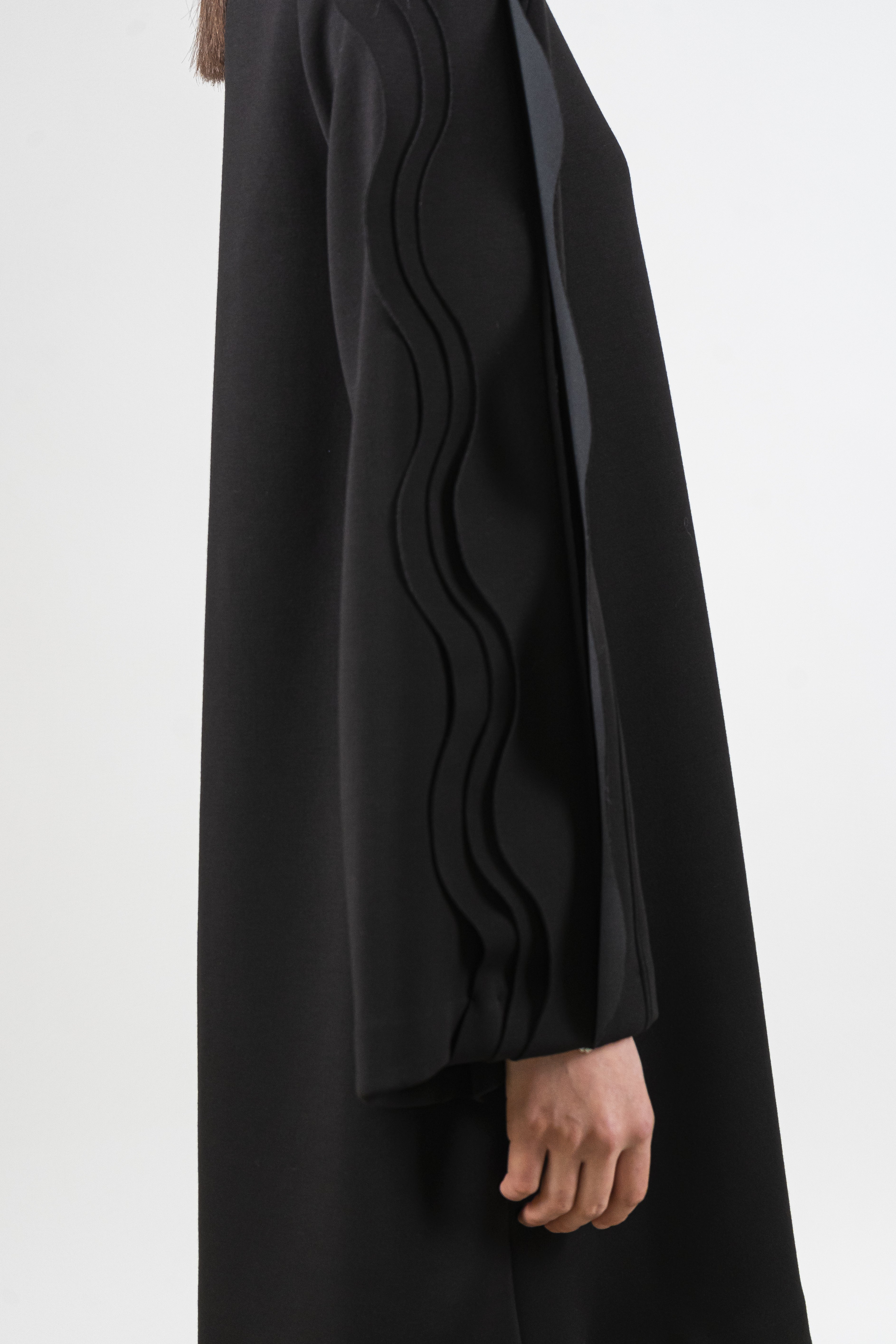 Abito midi con motivo onde