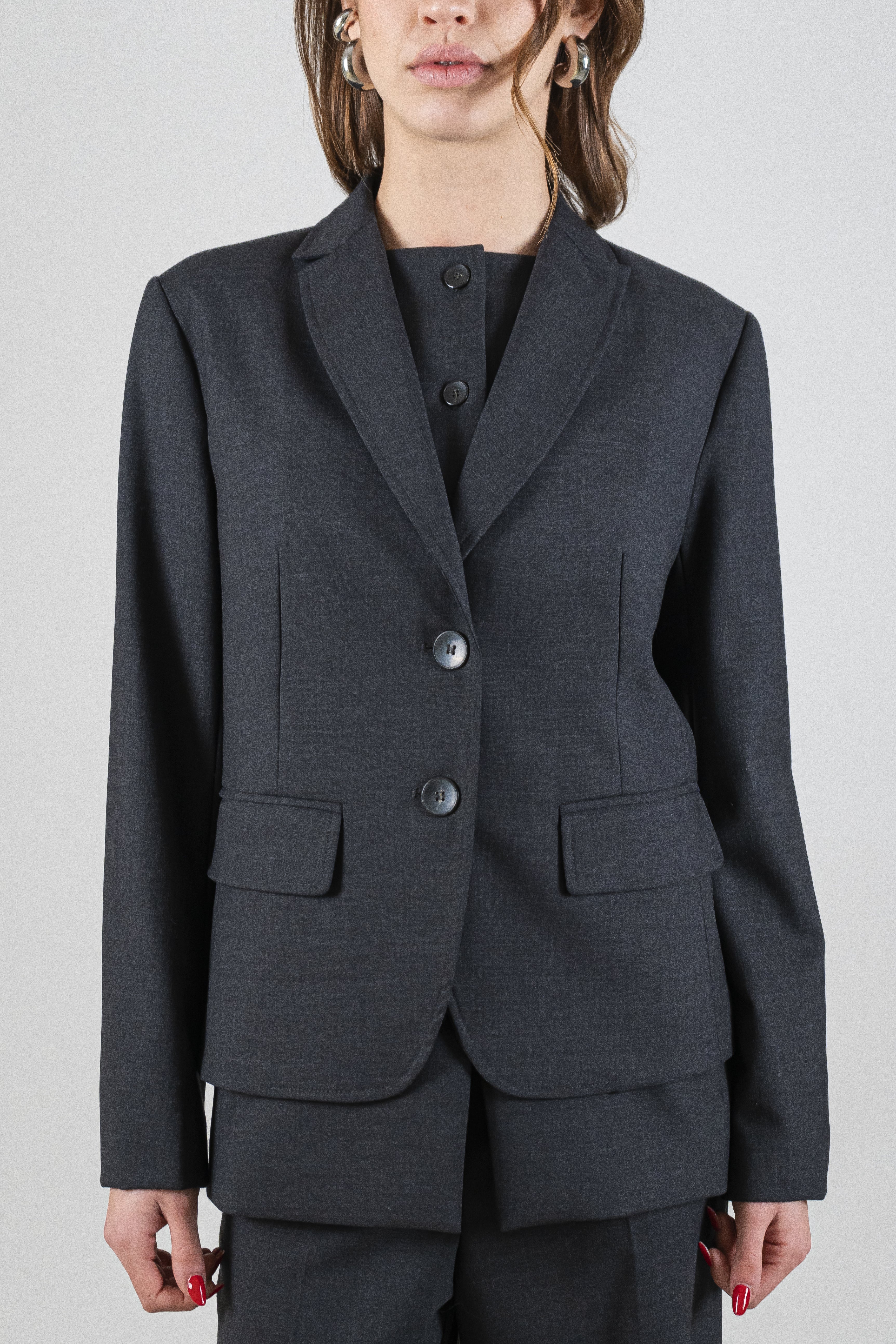 Giacca slim antracite