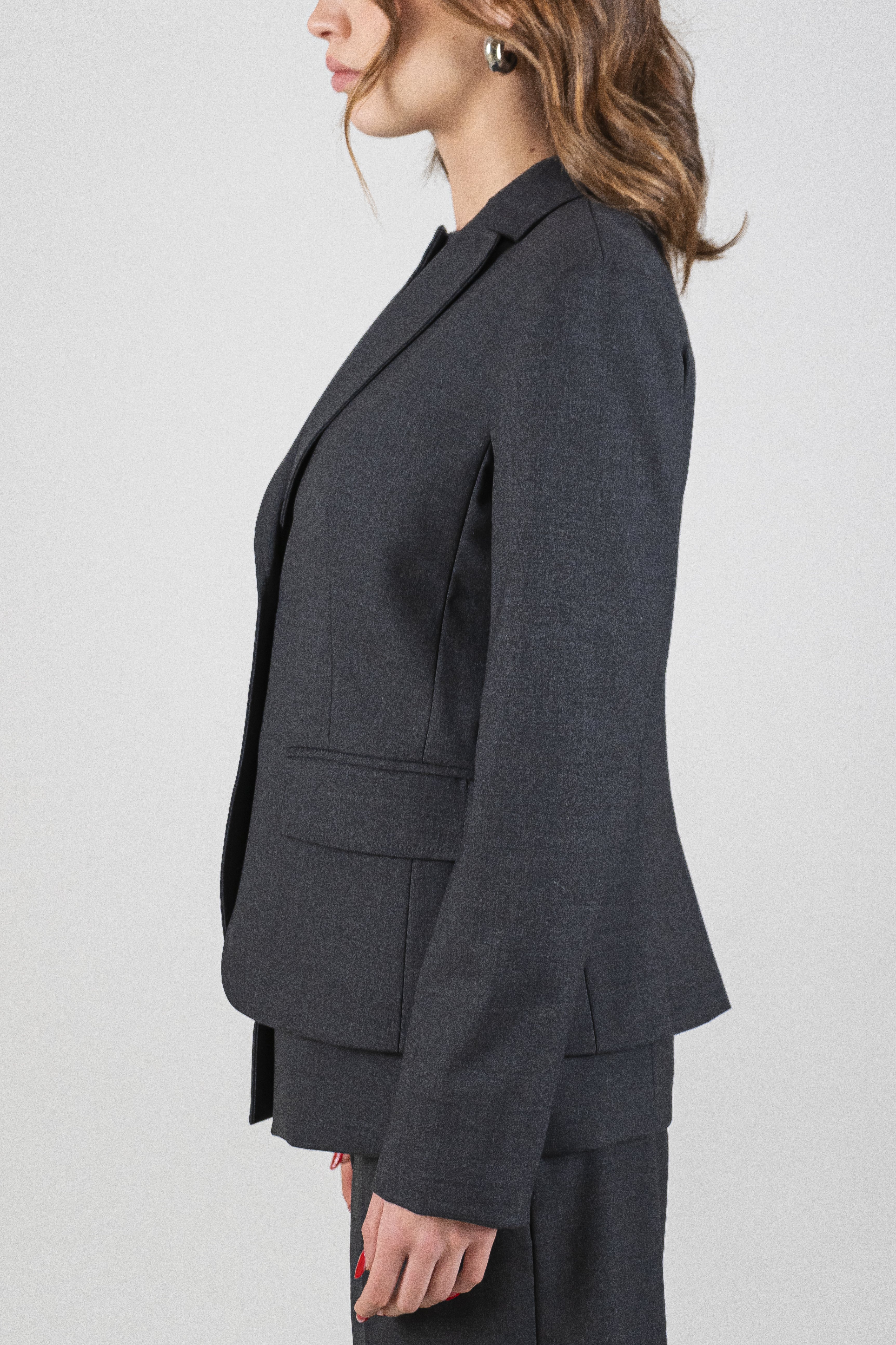 Giacca slim antracite