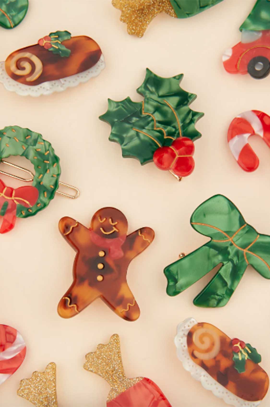 Molletta fiocco verde