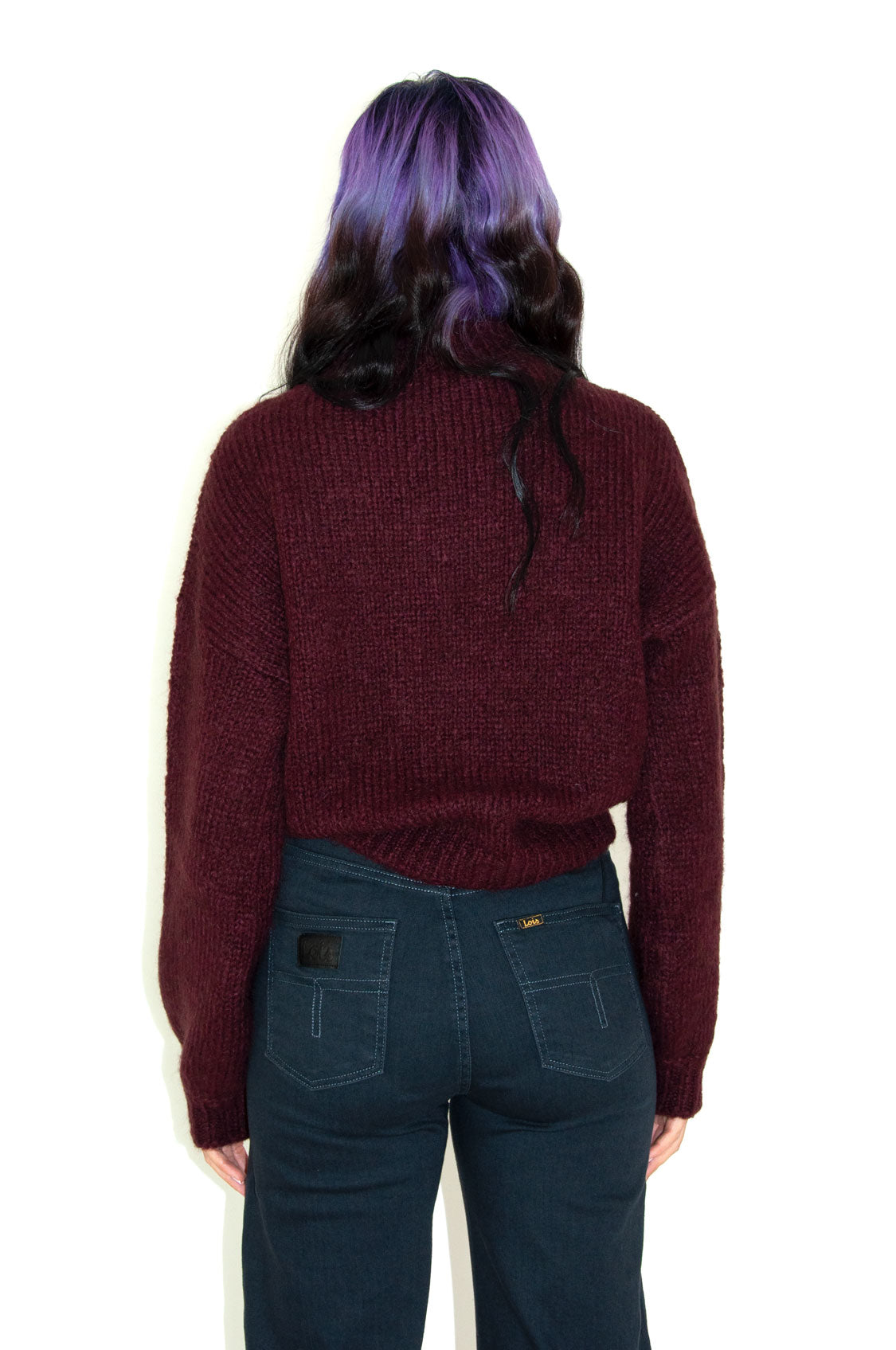 Maglia girocollo Burgundy