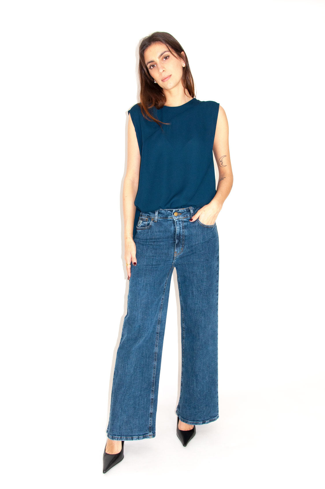 Jeans palazzo blue