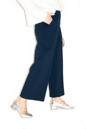 Pantalone dritto cropped