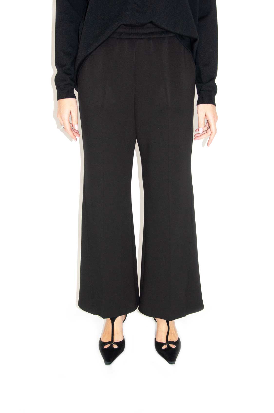 Pantalone flare nero