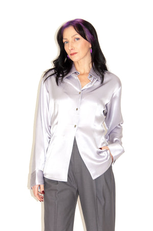 Camicia satin lilac