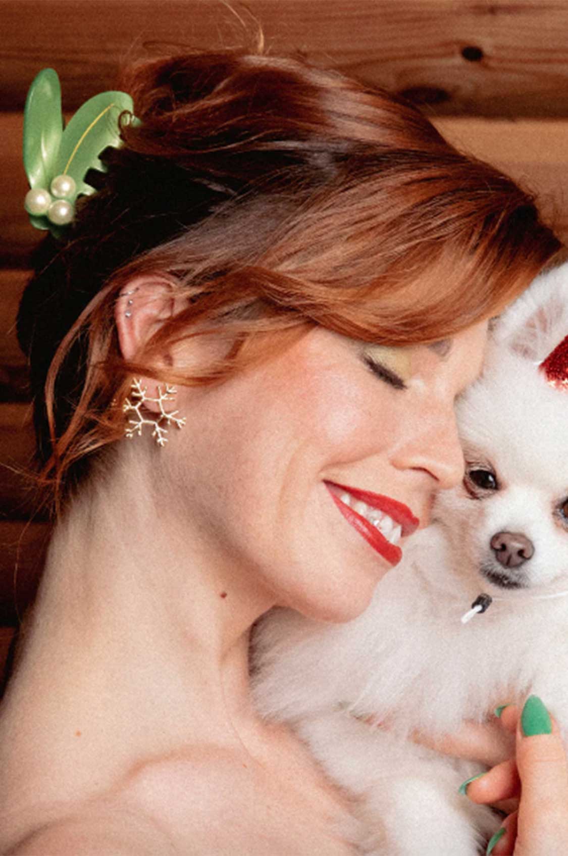 Pinza capelli vischio